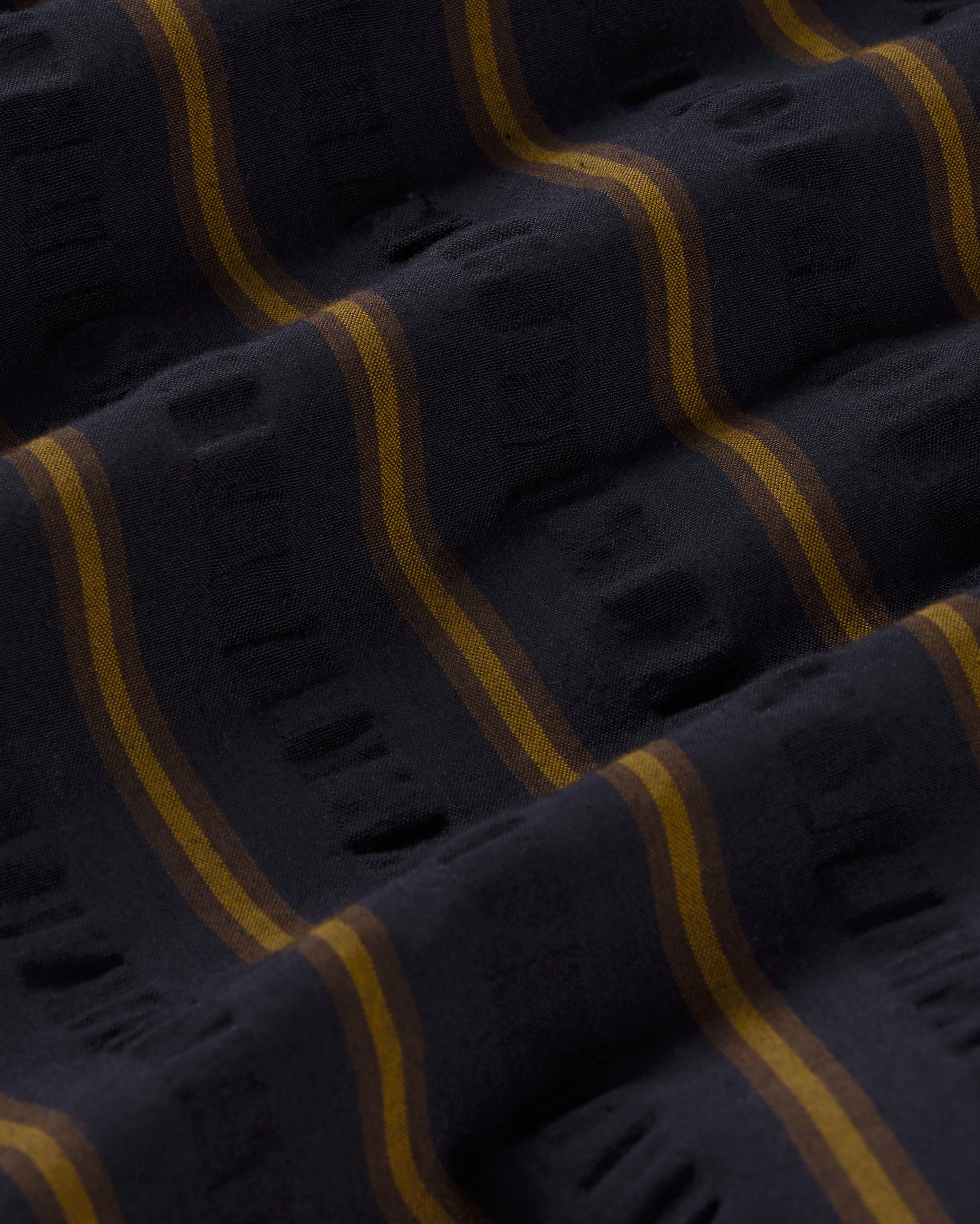 Camisa oversize seersucker rayas Haru sostenible silueta - 2