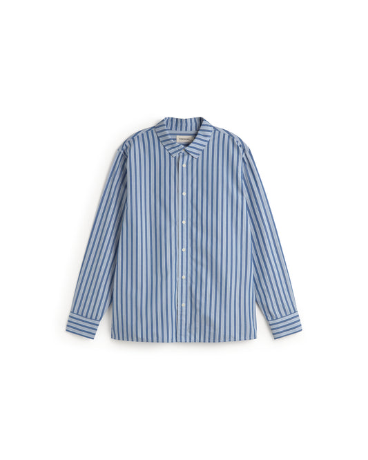 Camisa rayas azul Jimbo sostenible silueta - 1