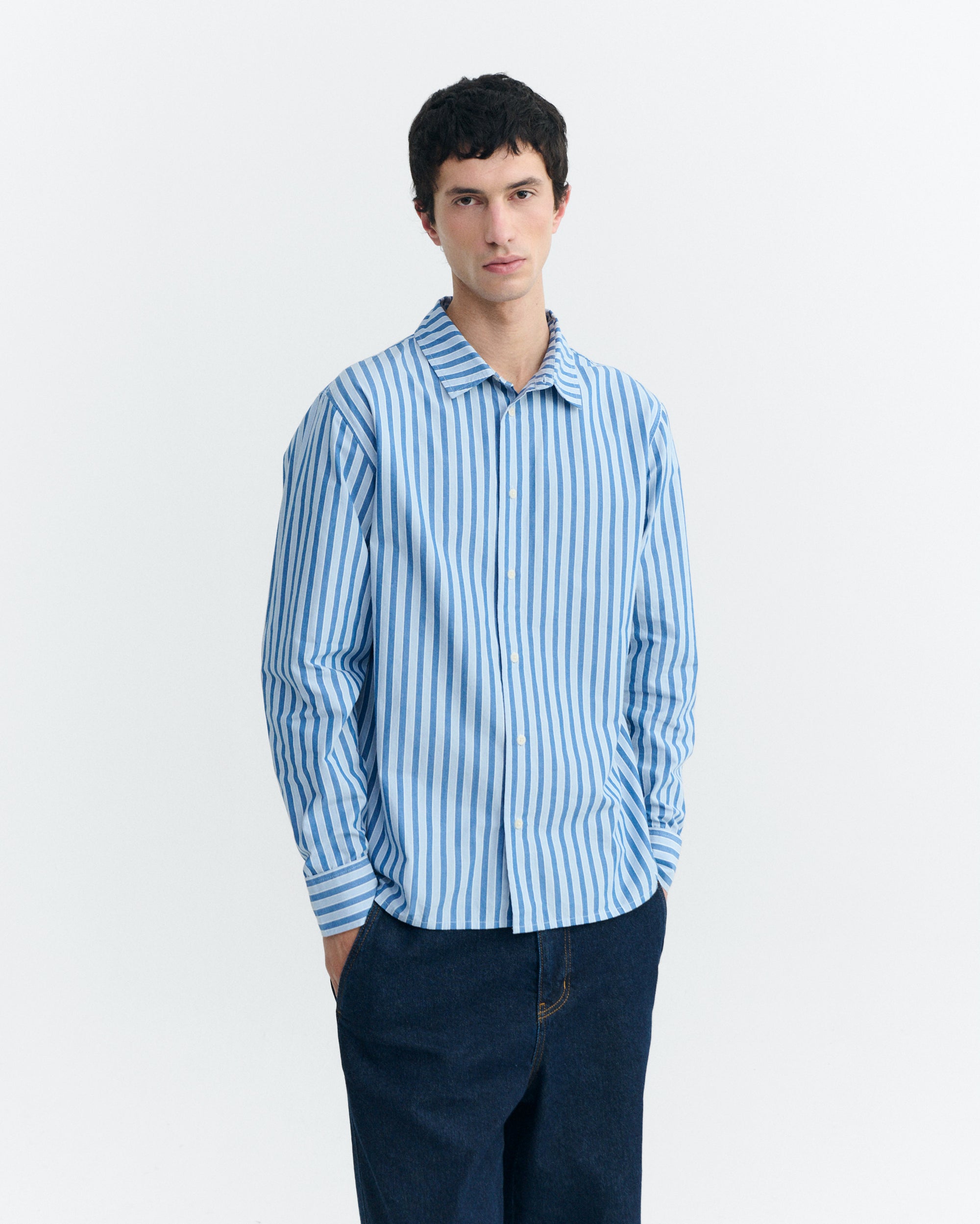 Camisa rayas azul Jimbo sostenible - 2