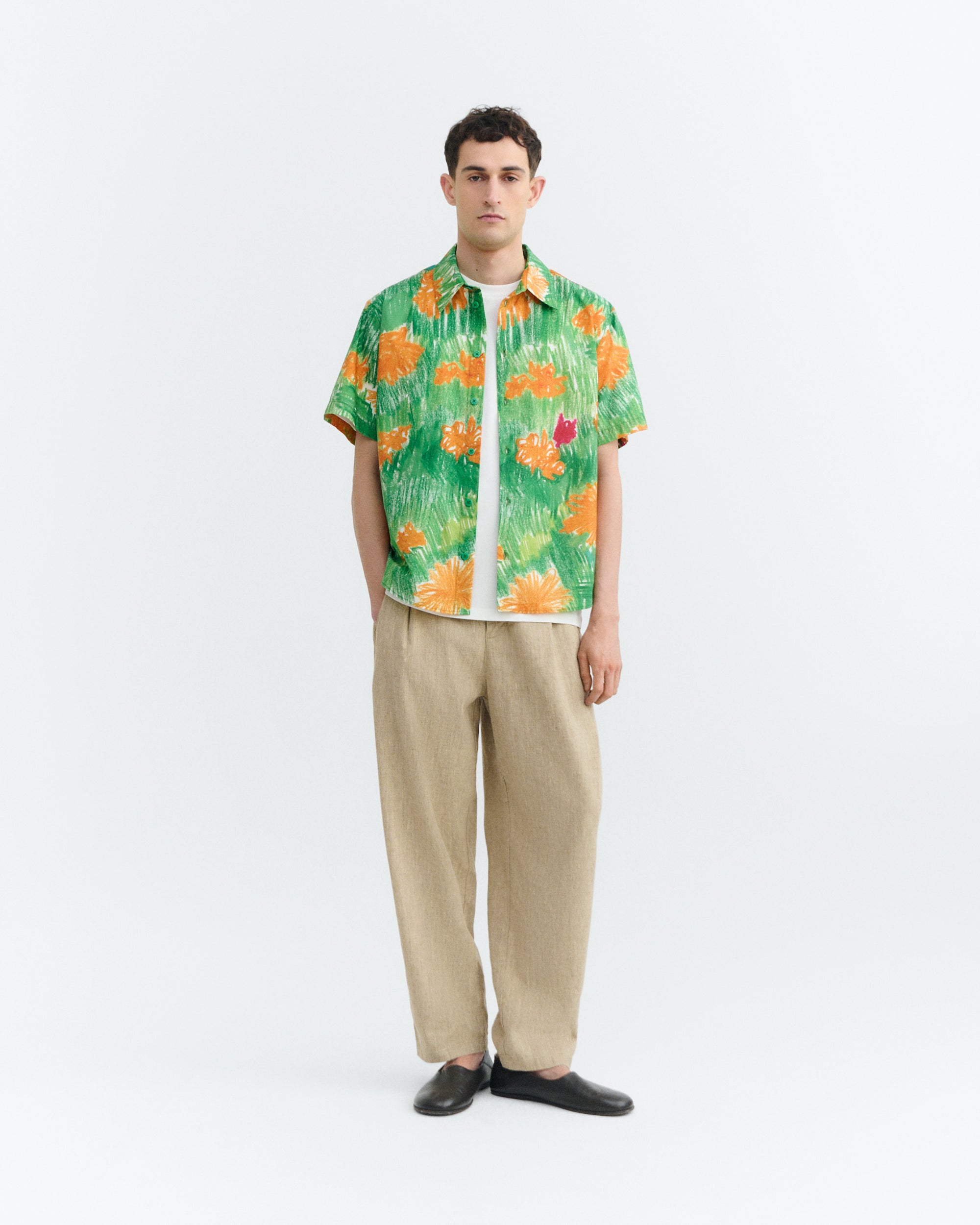 Crayon Paddy Flower Shirt | Thinking Mu