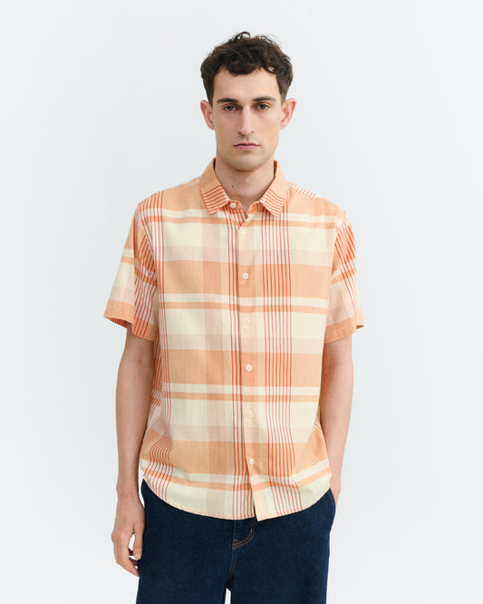 Camisa cuadros naranja Tom sostenible - 2