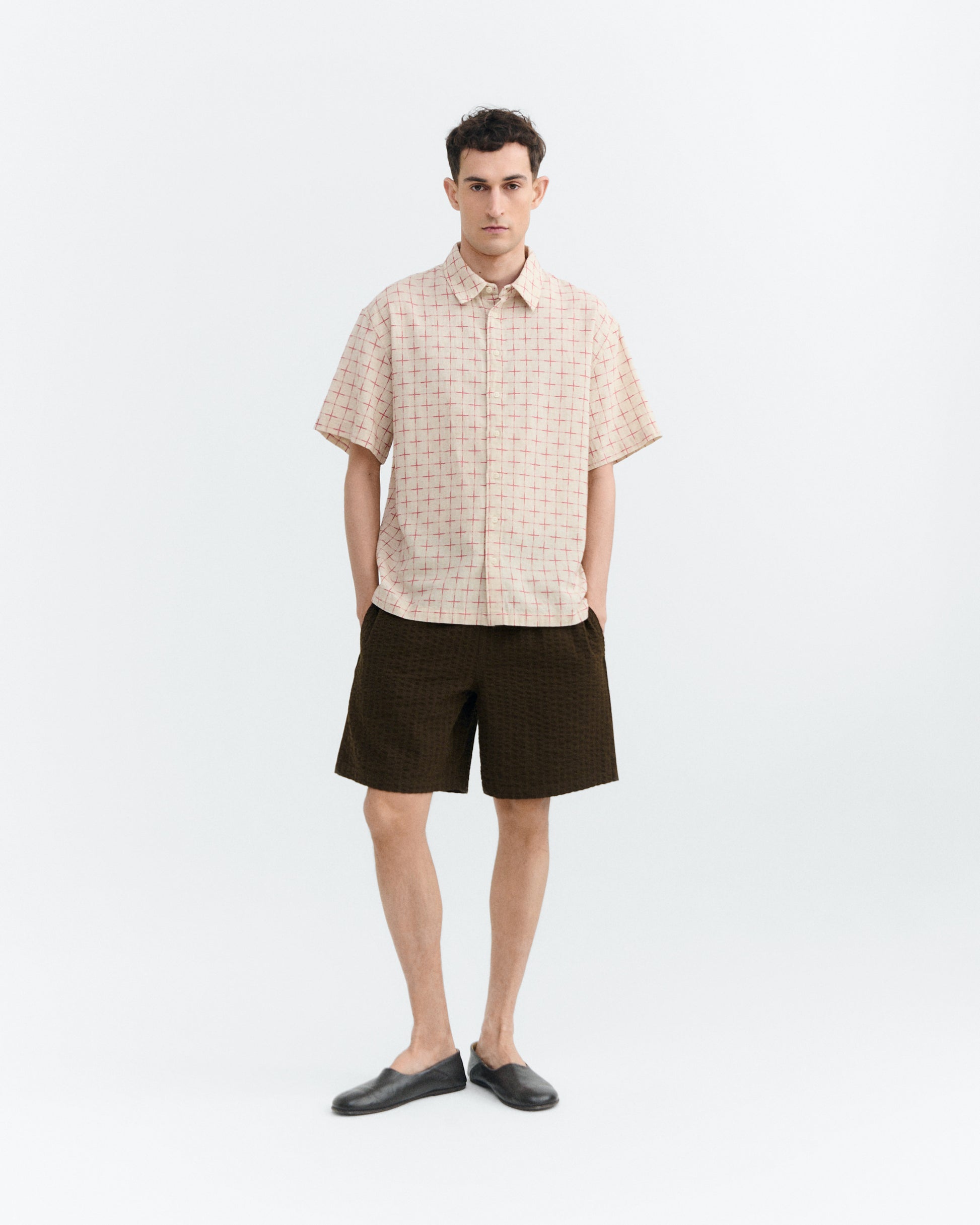 Camisa oversize cuadros lattice Kurtis sostenible - 1