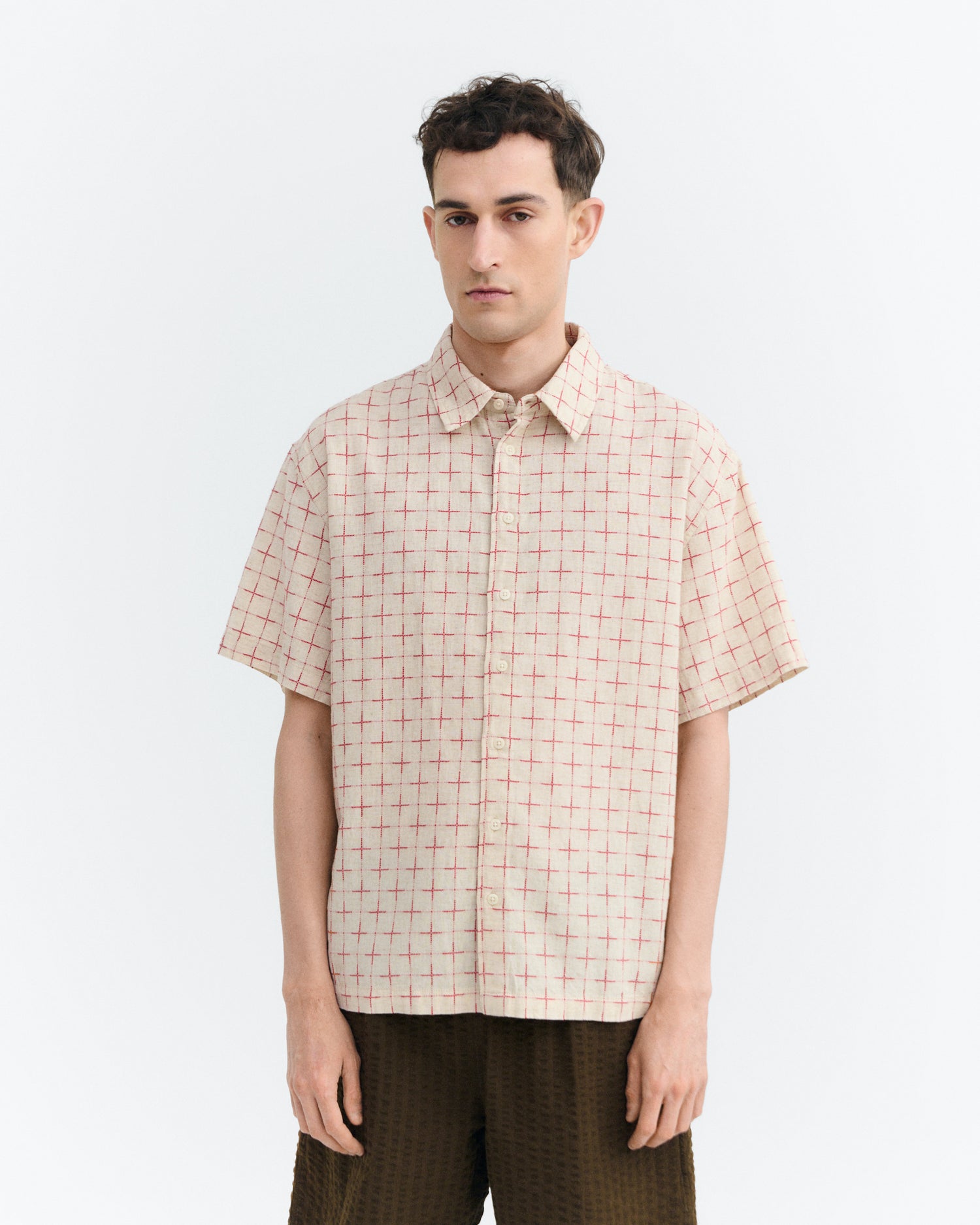 Camisa oversize cuadros lattice Kurtis sostenible - 2