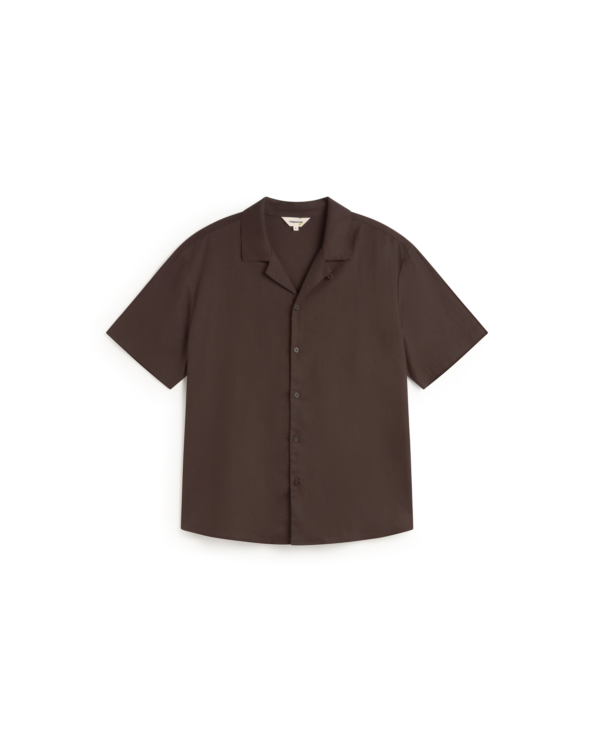 Camisa marrón hemp Junior sostenible silueta - 1
