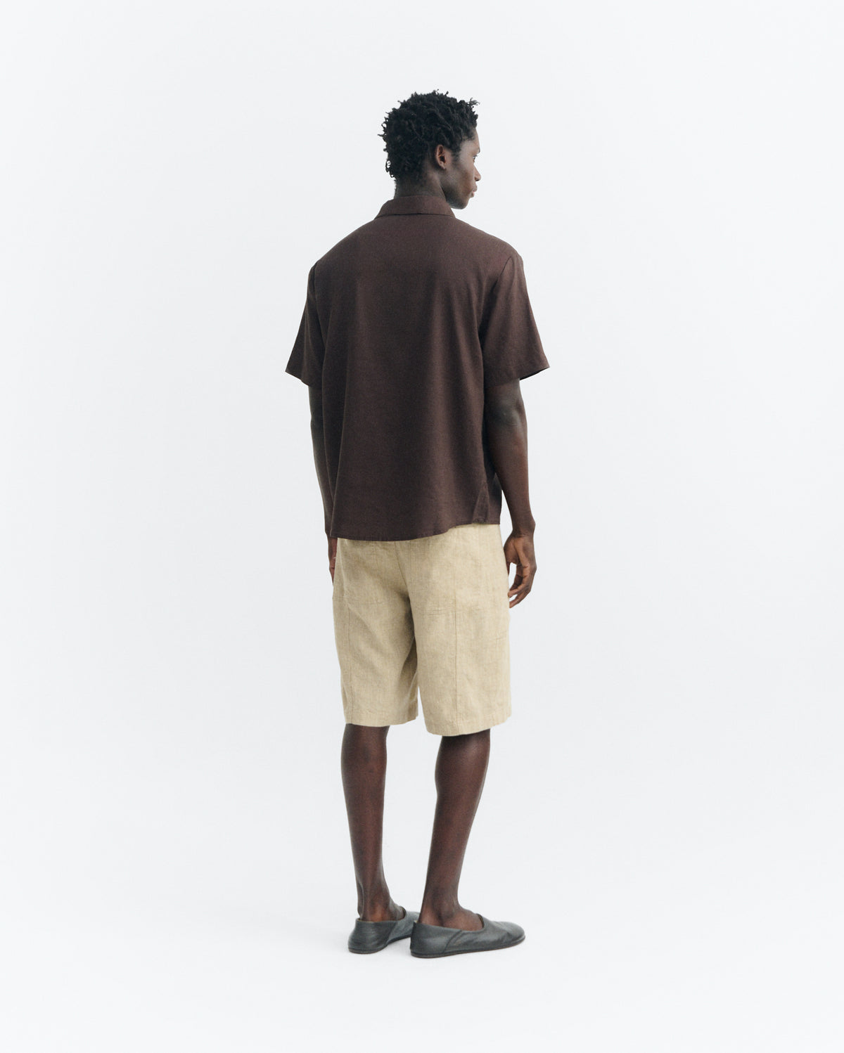 Camisa marrón hemp Junior sostenible - 4