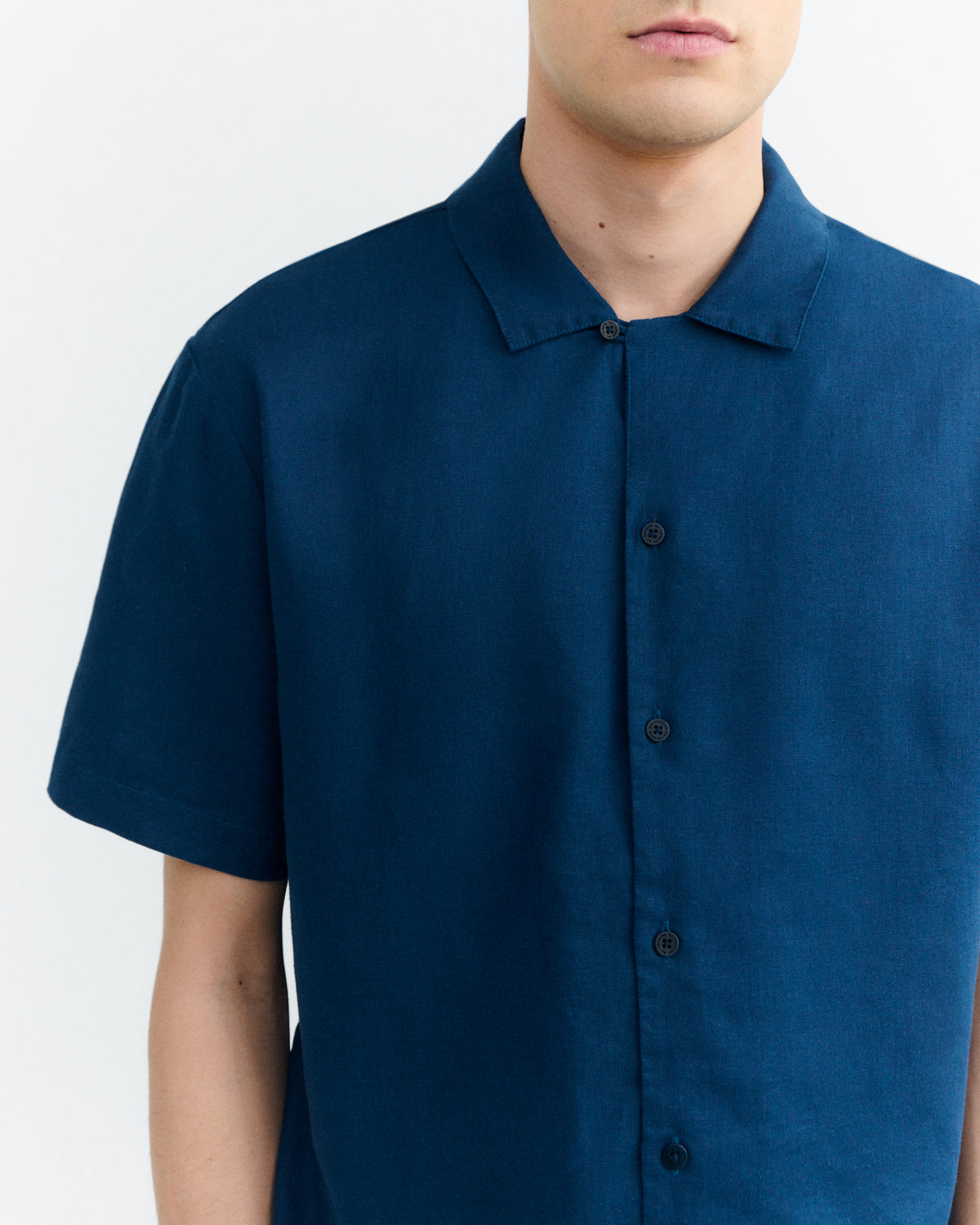 Camisa navy hemp Junior sostenible - 3