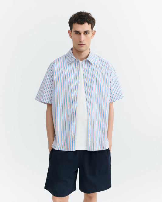 Camisa oversize popelin rayas Kurtis sostenible - 2