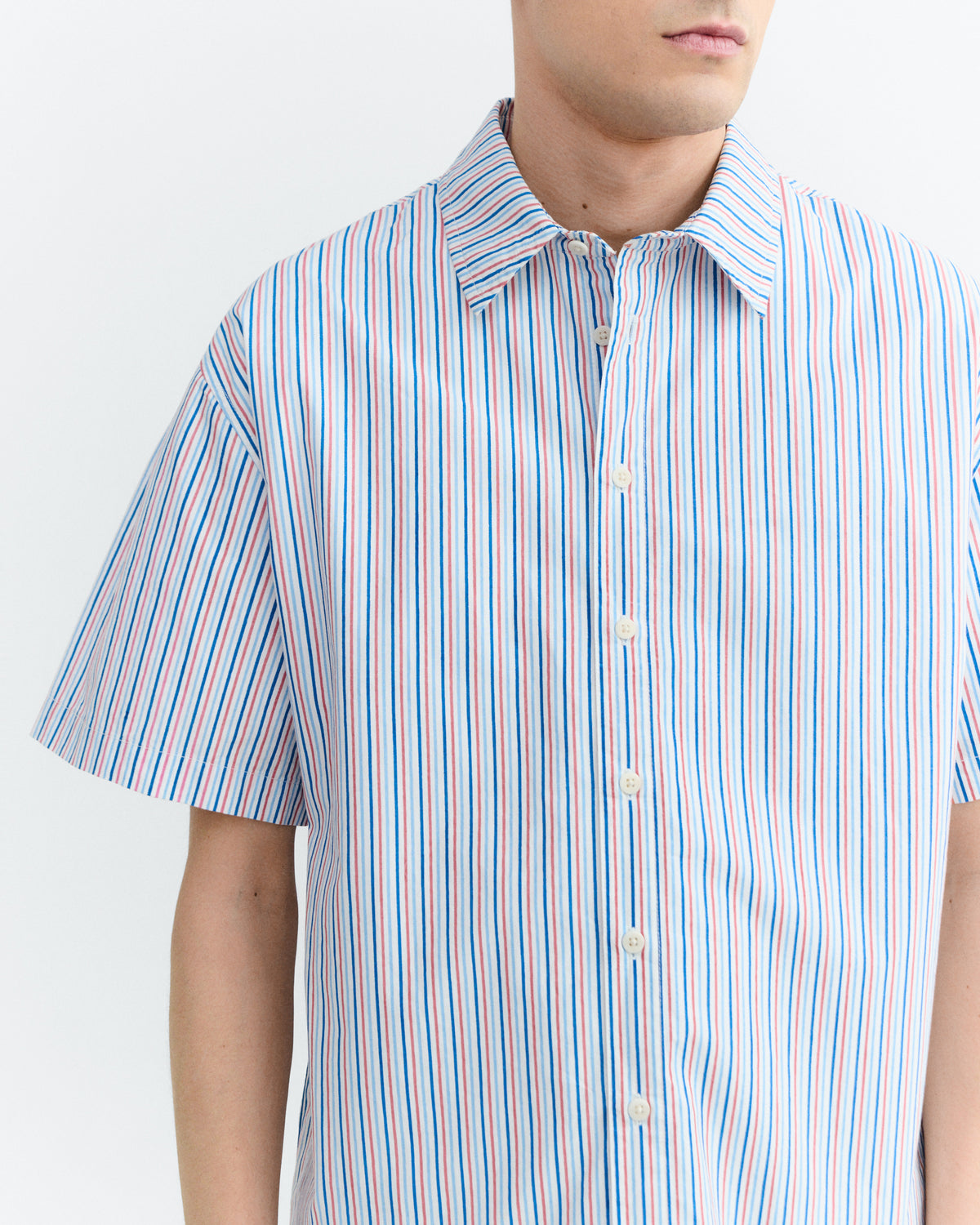 Camisa oversize popelin rayas Kurtis sostenible - 3