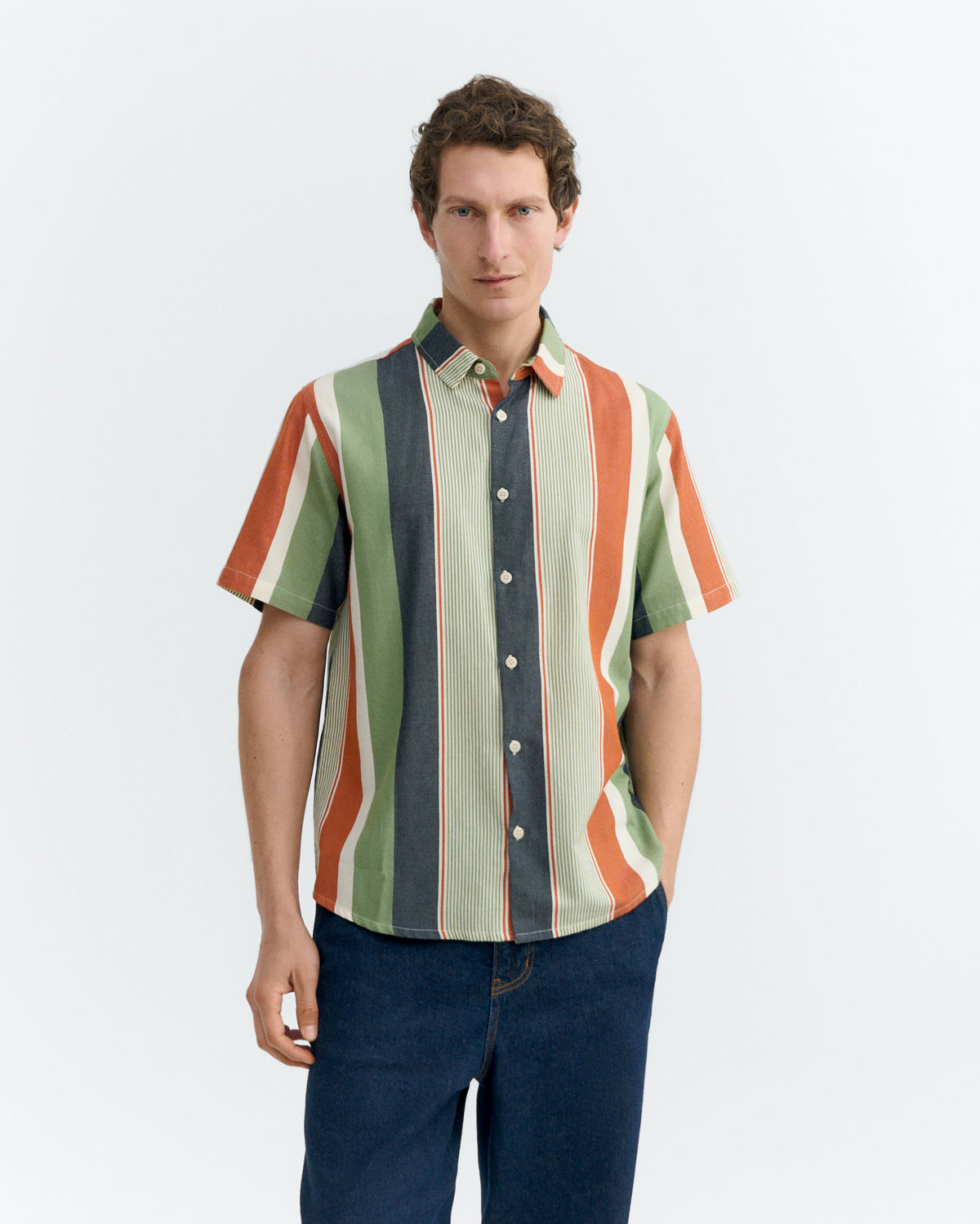 Camisa rayas multicolor Tom sostenible - 2