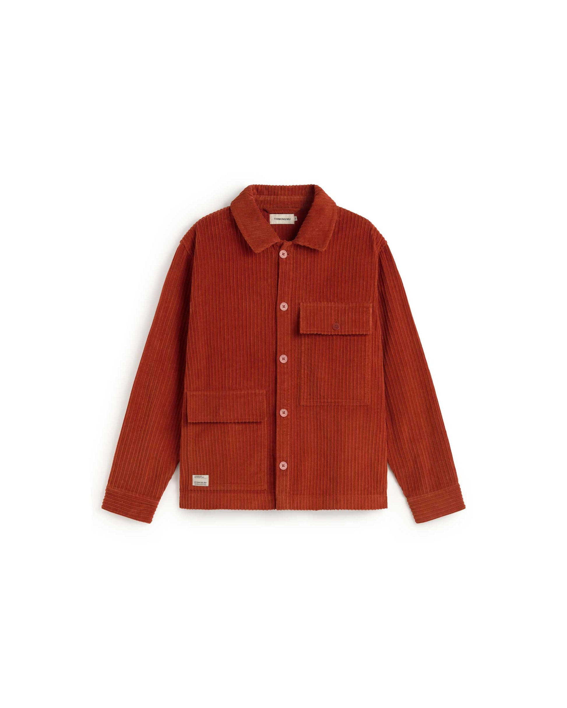Chaqueta ligera naranja Gabin sostenible silueta - 1