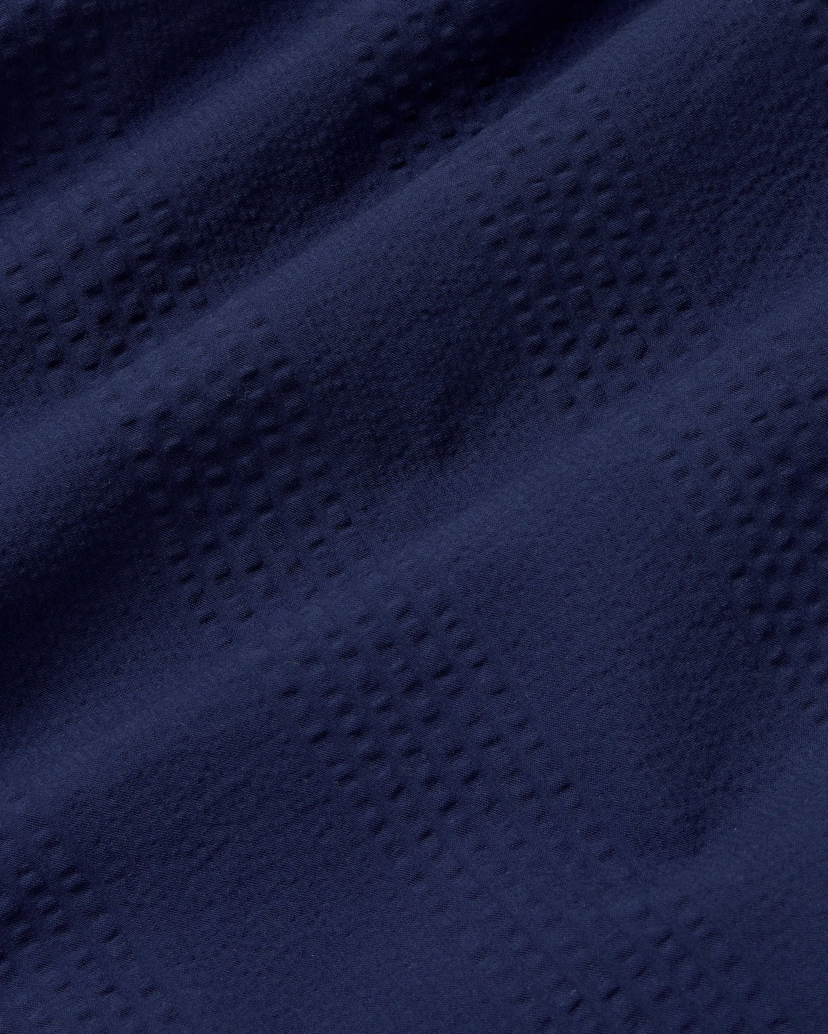 Camisa oversize seersucker azul Haru sostenible silueta - 2