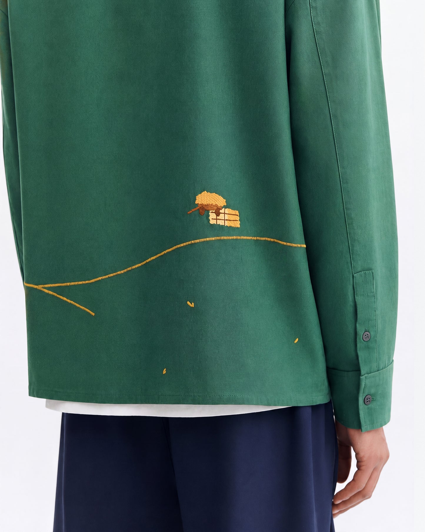 Camisa bordada a mano Jim sostenible - 4