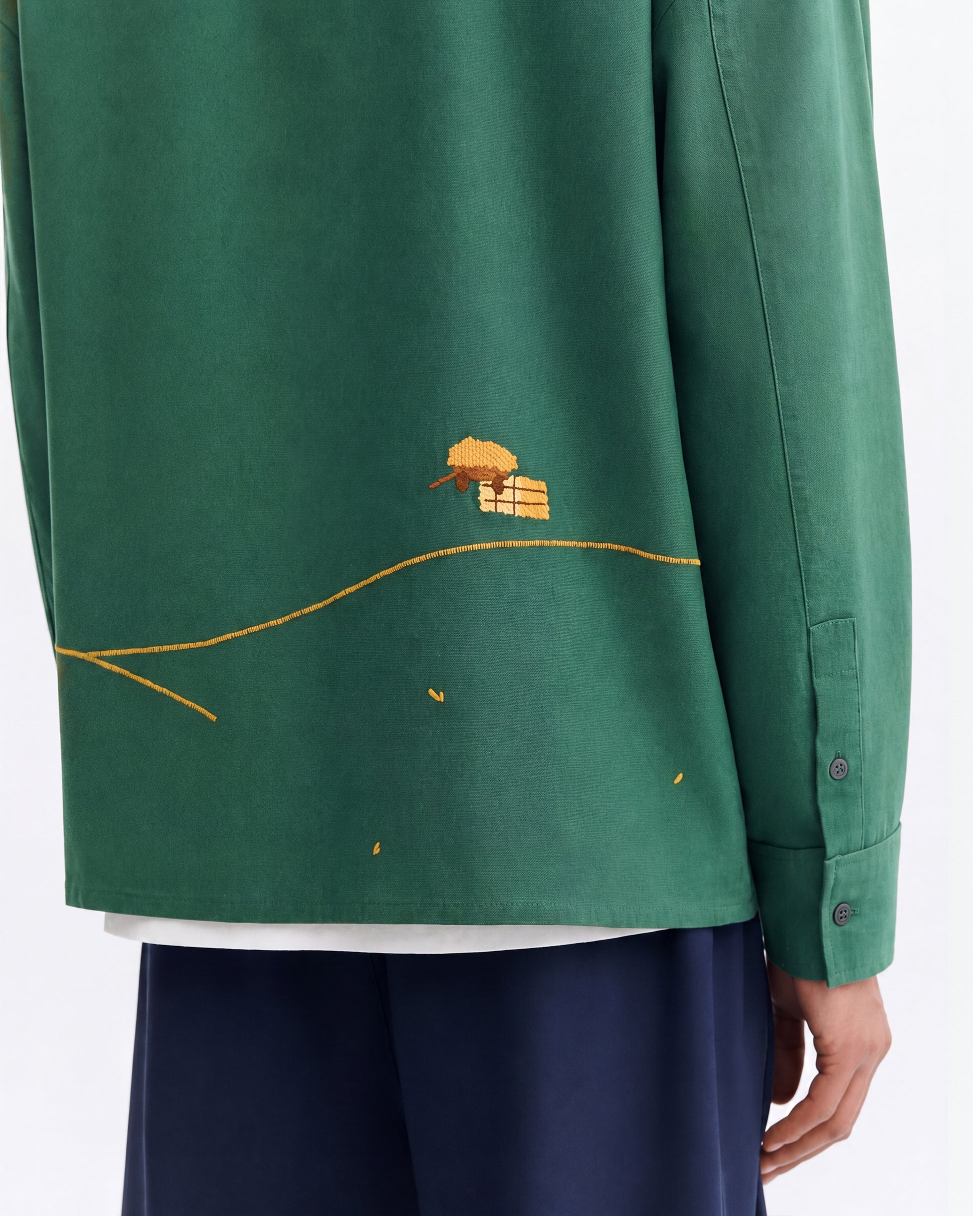 Camisa bordada a mano Jim sostenible - 4