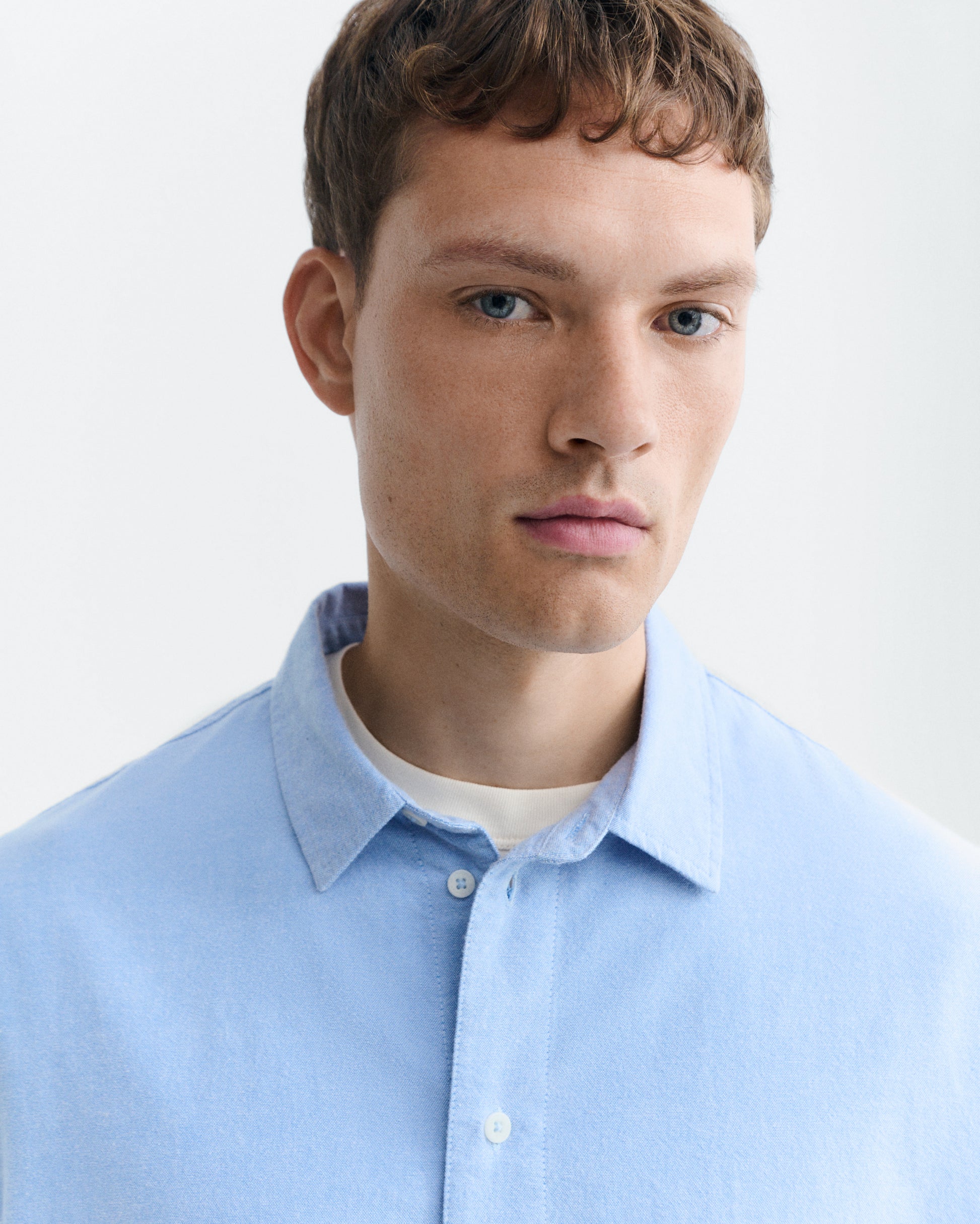 Camisa azul claro Jim sostenible - 3