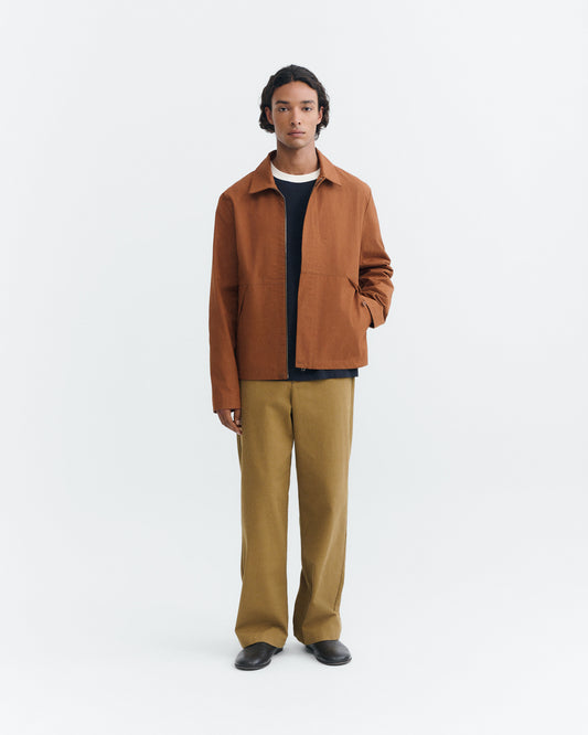 Chaqueta tinte natural marrón Daniel sostenible - 1