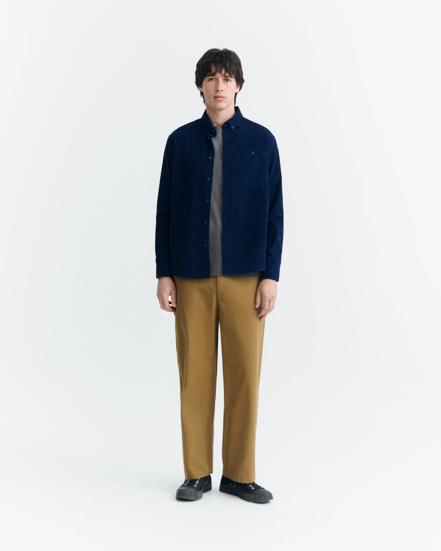 Camisa micro pana azul Anto sostenible - 1