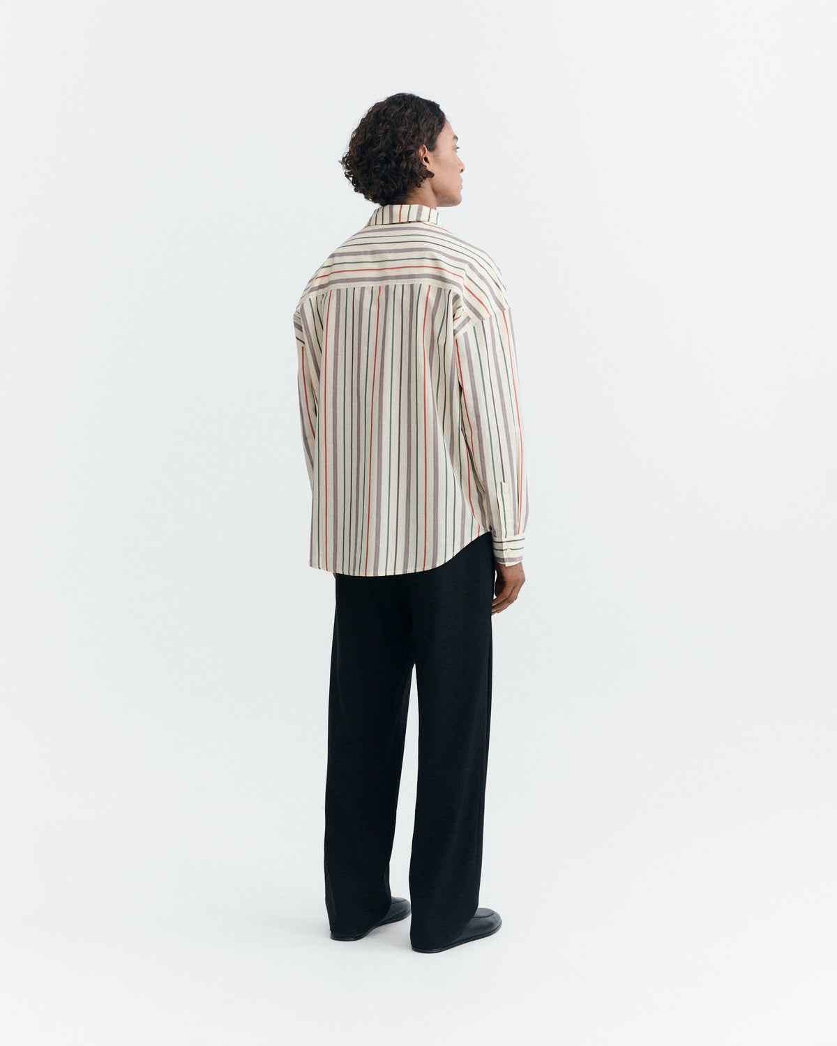 Camisa oversize rayas multicolor Haru sostenible - 4
