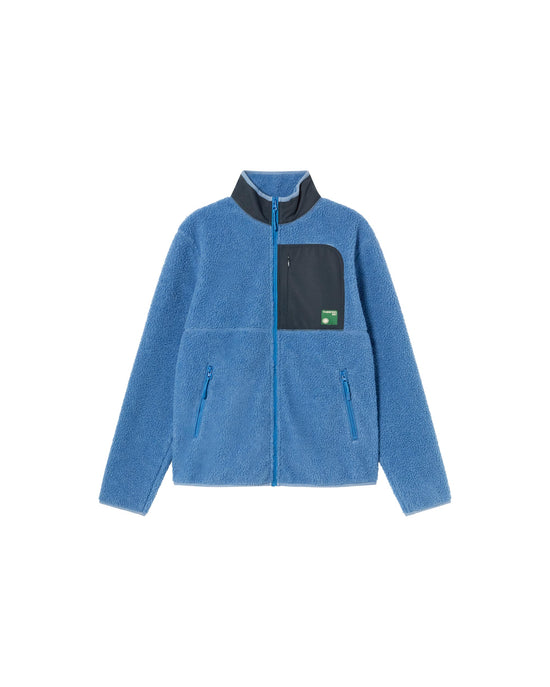 Sudadera azul Lewis sostenible-foto silueta6