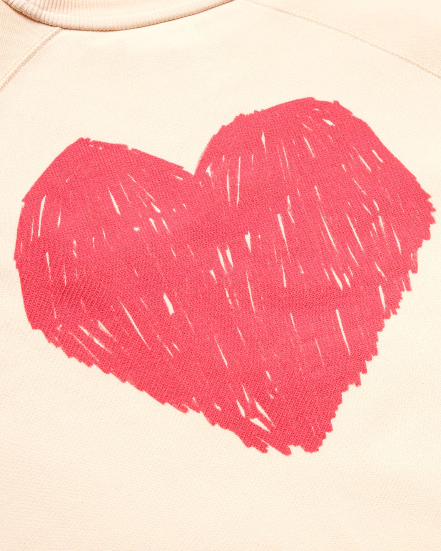 Sudadera blanca heart sostenible - silueta 2