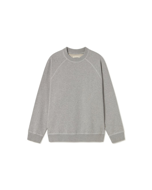 Sudadera gris retro sol Pepe sostenible - silueta 1