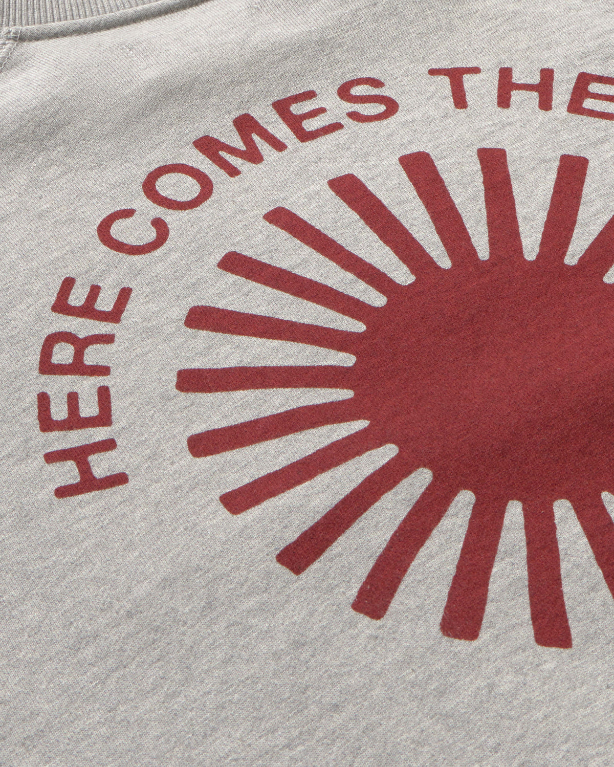 Sudadera gris retro sol Pepe sostenible - silueta 2