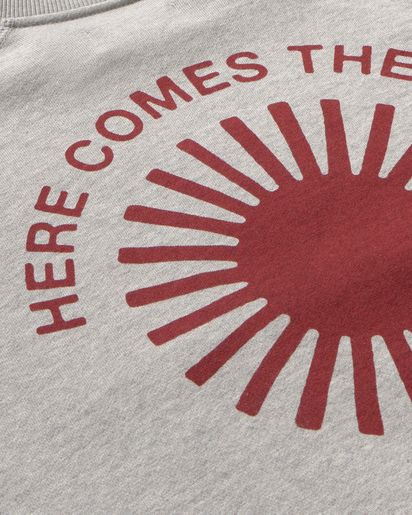 Sudadera gris retro sol Pepe sostenible - silueta 2