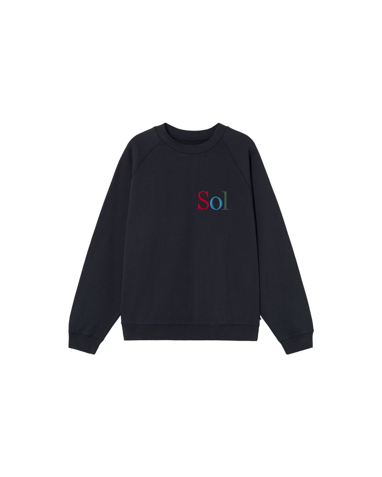 Sudadera navy sol type Pepe sostenible-silueta-1