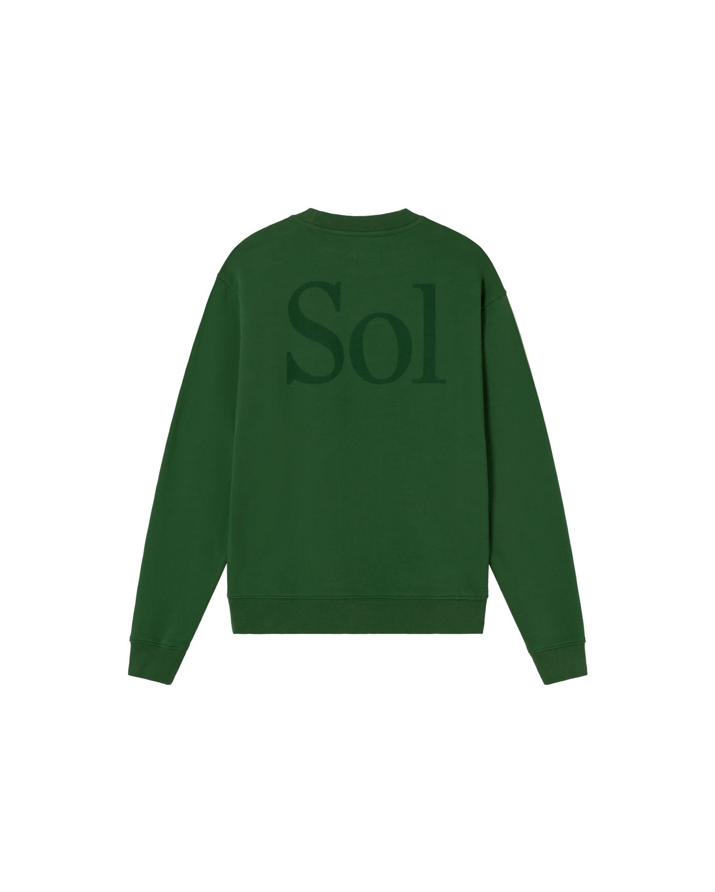 Sudadera verde sol type Leon sostenible - silueta 4