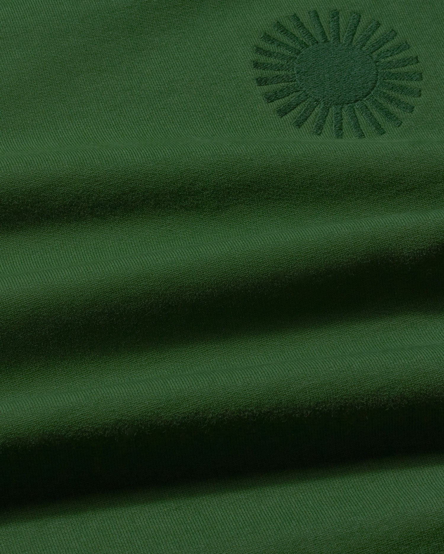 Sudadera verde sol type Leon sostenible - silueta 3