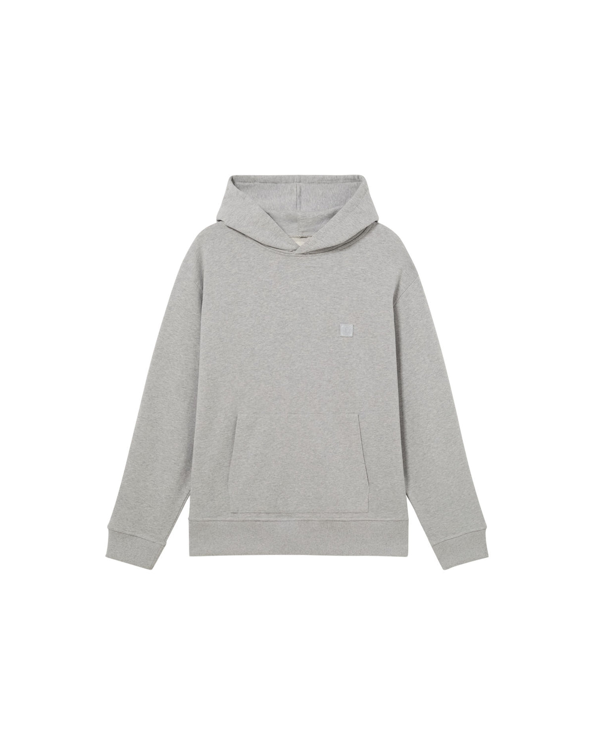 Sudadera capucha gris sol contrast Simon sostenible - silueta 1