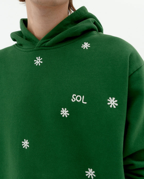 Sudadera capucha verde solsol Simon sostenible-3