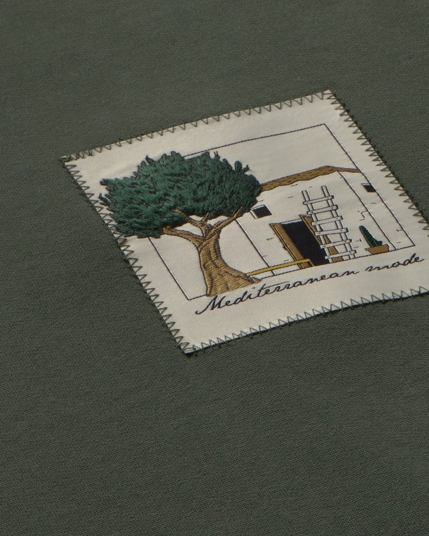 Sudadera bordada house Leon sostenible silueta - 2