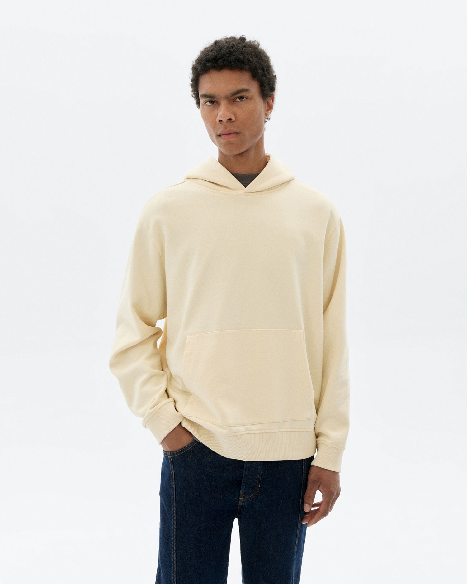 Hoodie blanco grafitti Simon sostenible - 1