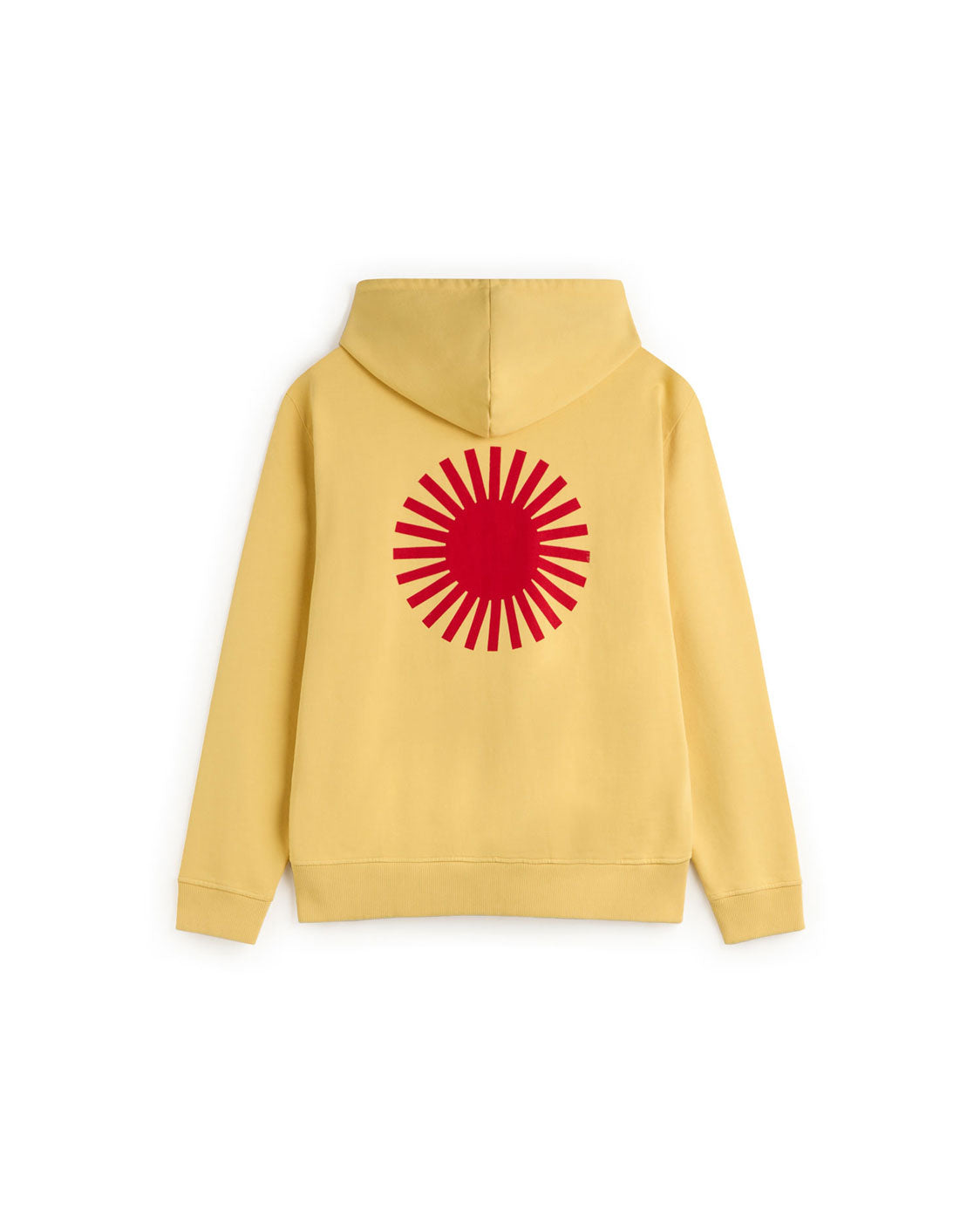 Hoodie amarillo sol espalda rojo Simon sostenible silueta - 2