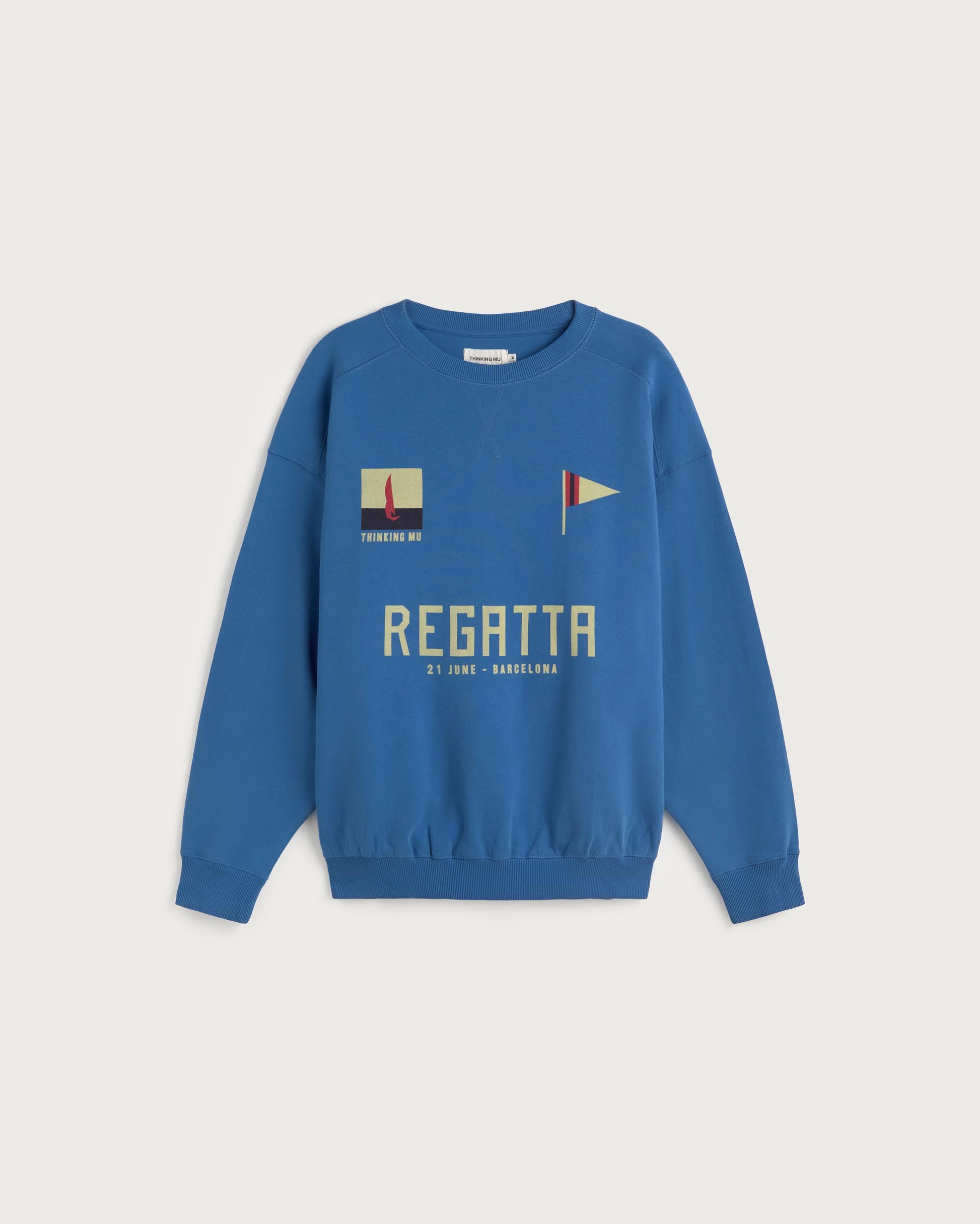 Sudadera oversize regata Jadewon sostenible silueta - 1