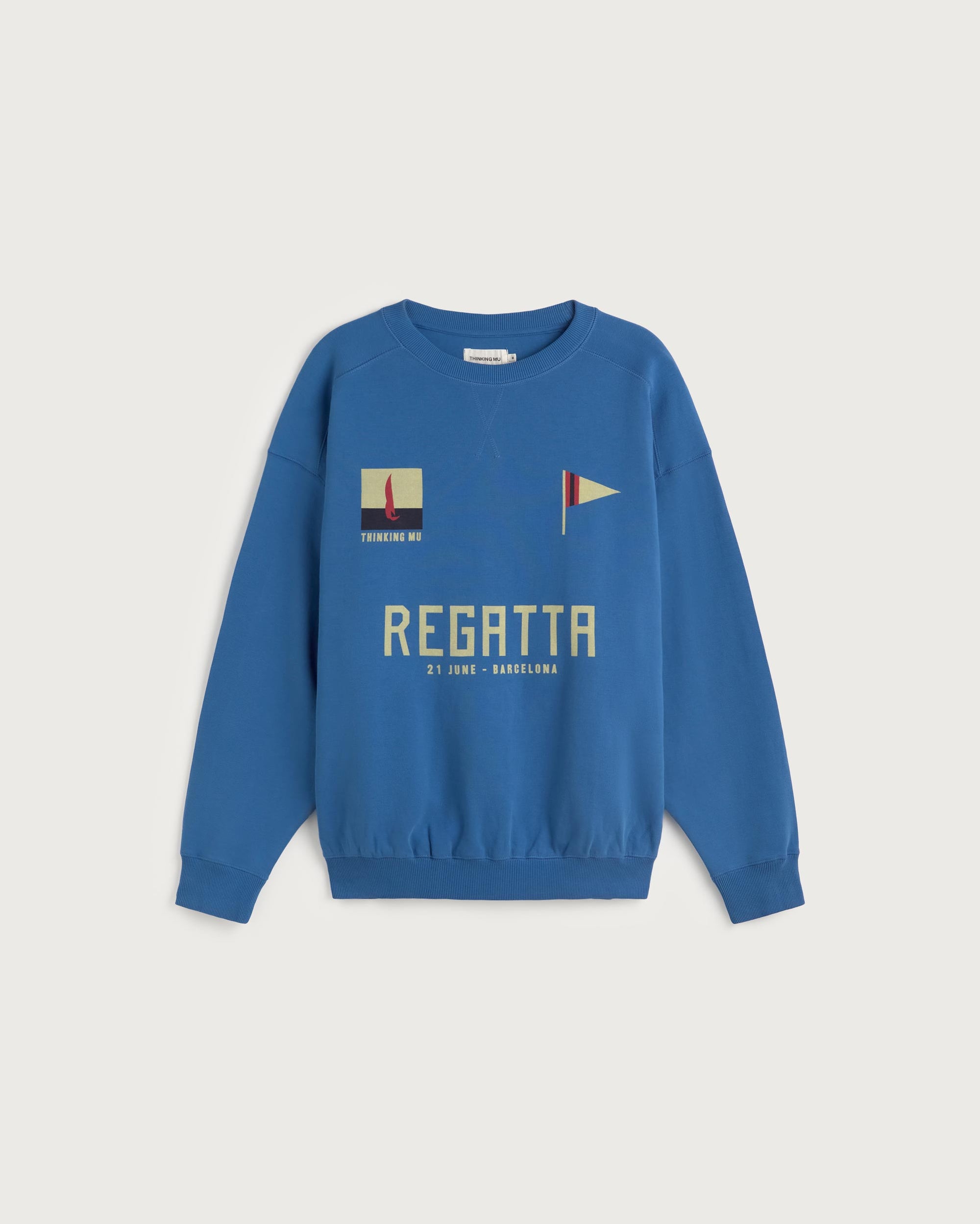 Sudadera oversize regata Jadewon sostenible silueta - 1