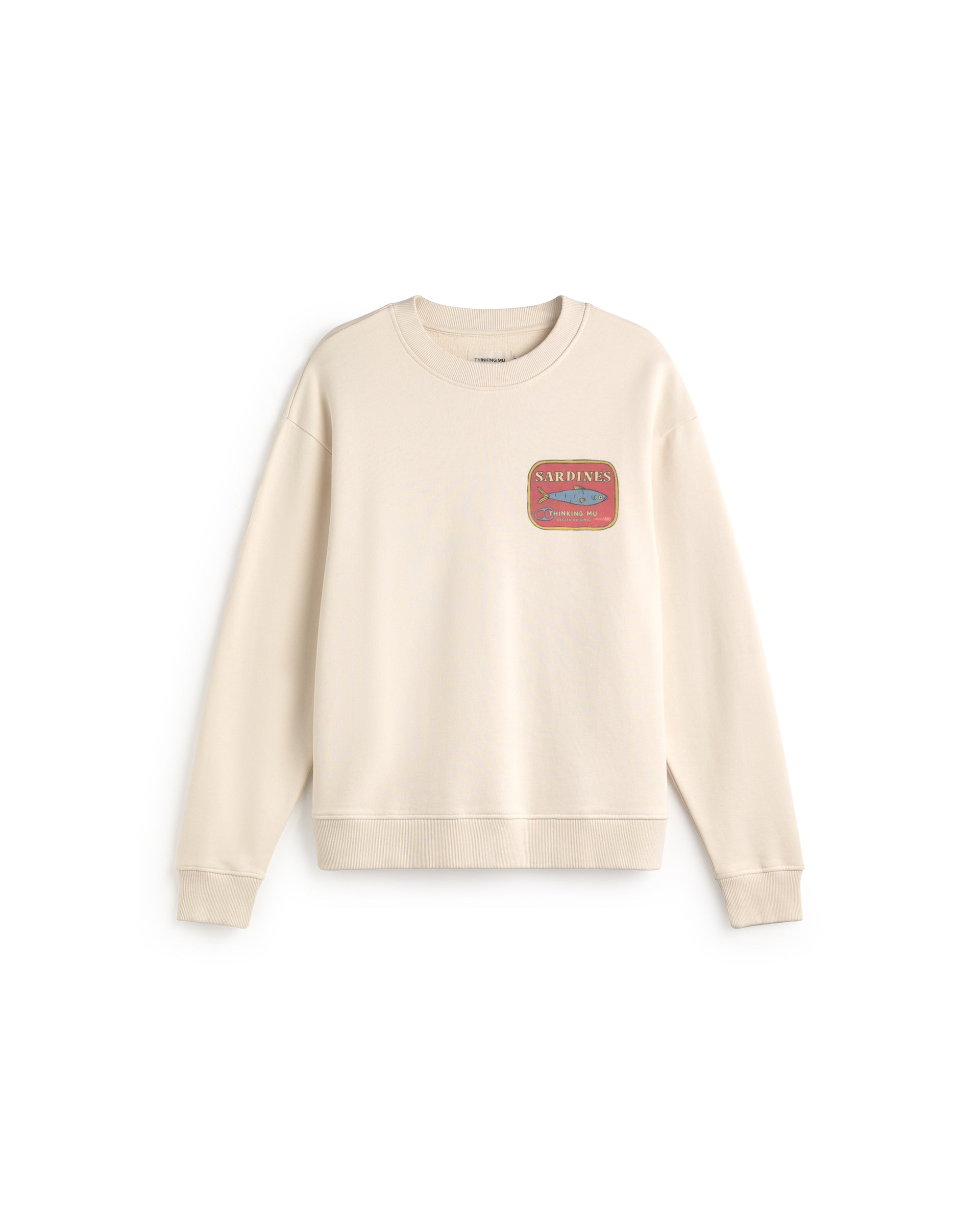 Sudadera sardines Leon sostenible silueta - 1