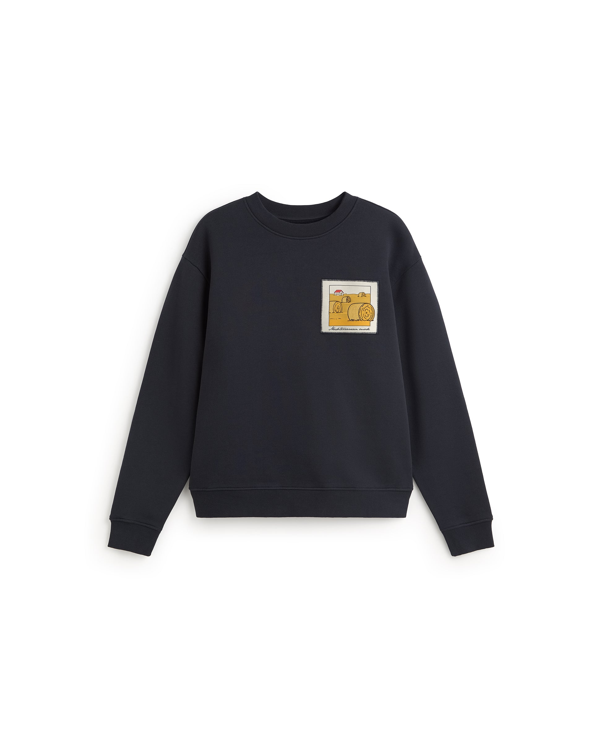 Sudadera straw camp Leon sostenible silueta - 1