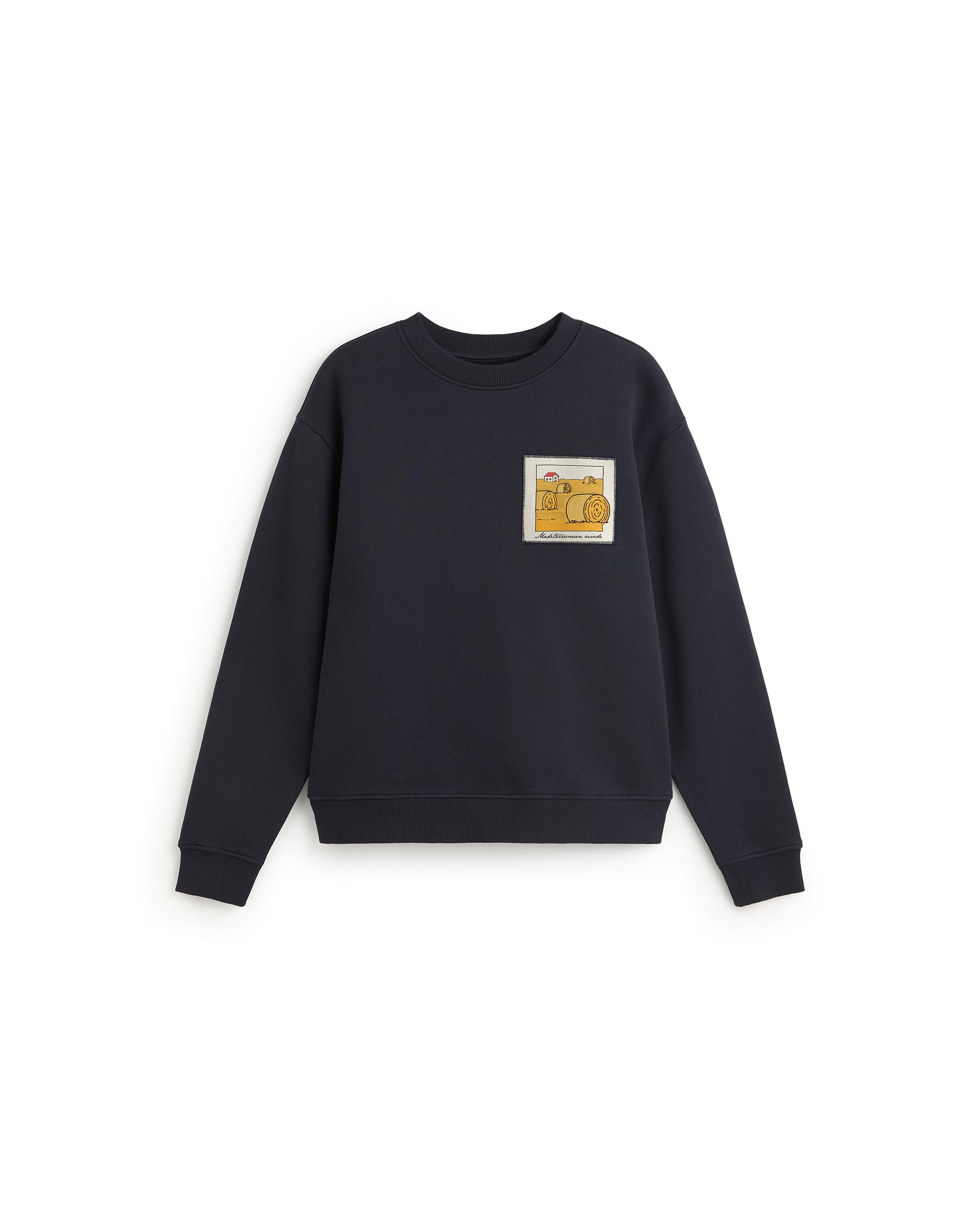 Sudadera straw camp Leon sostenible silueta - 1