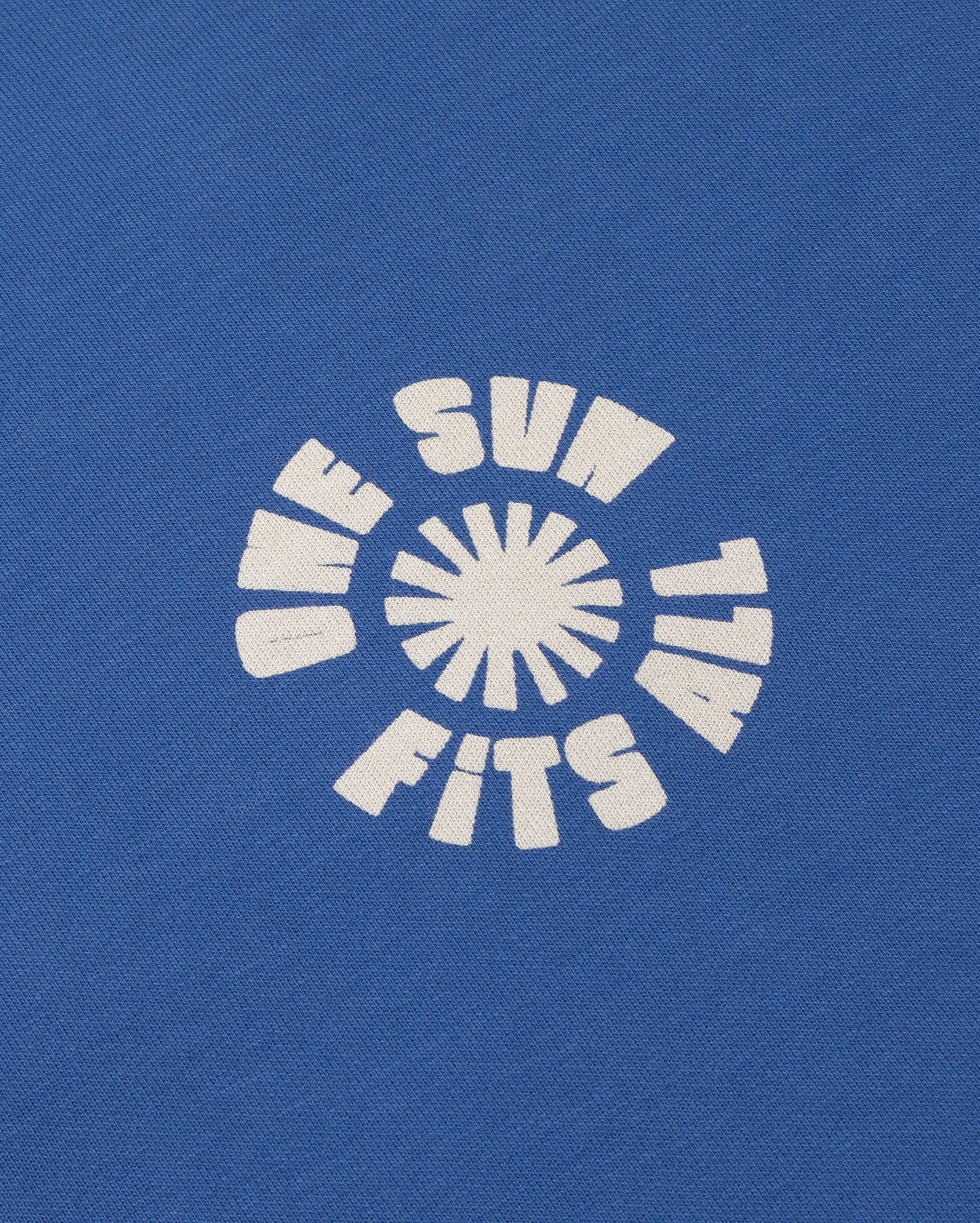 Sudadera azul one sun Leon sostenible silueta - 2