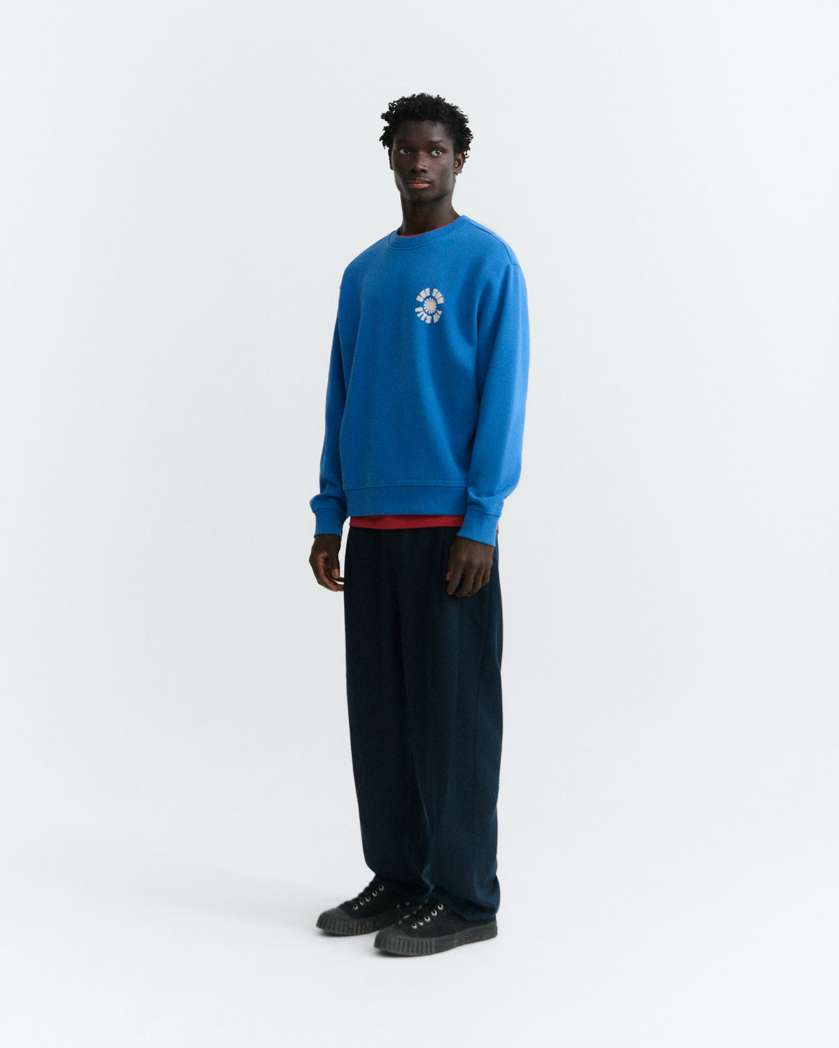 Sudadera azul one sun Leon sostenible - 1