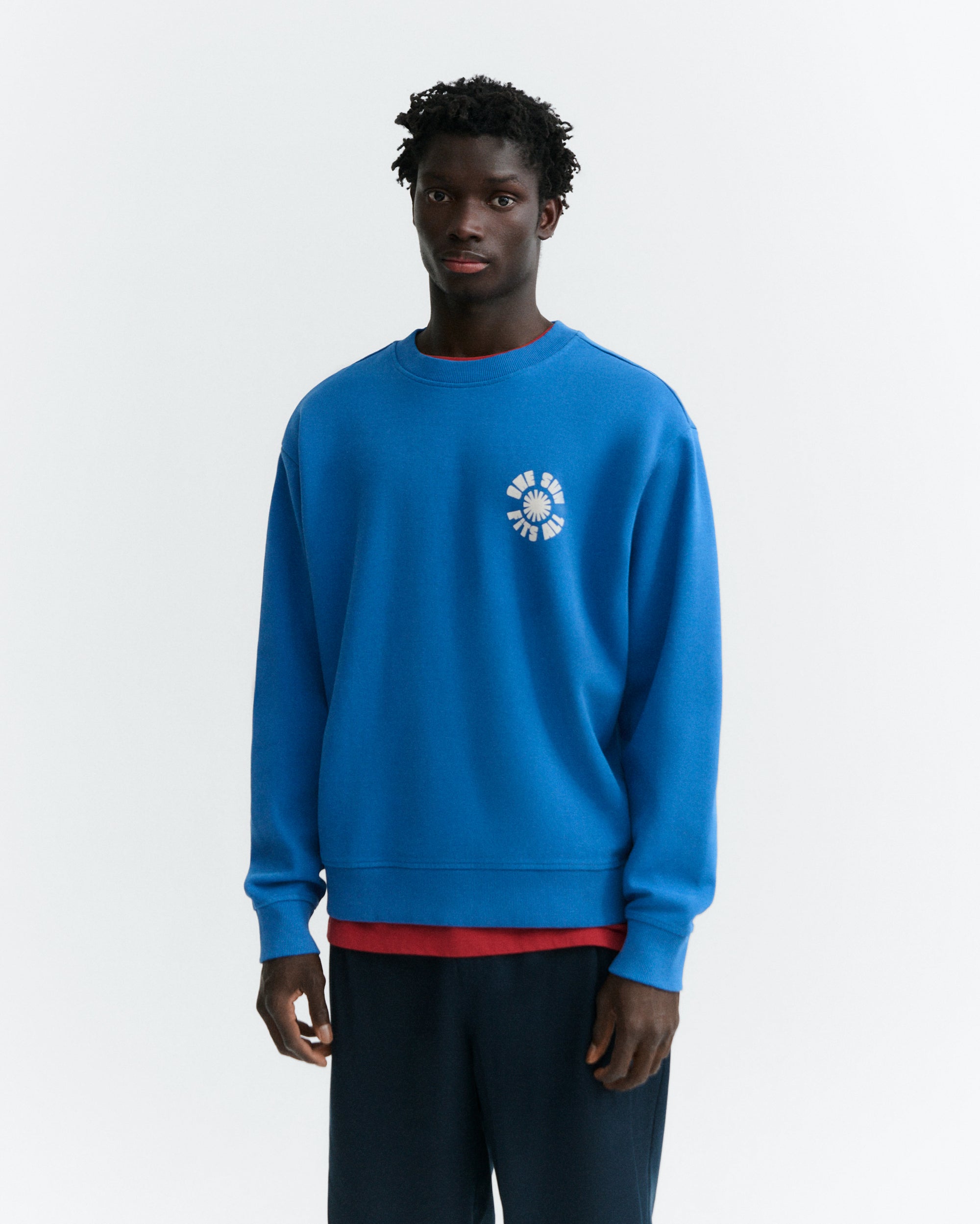 Sudadera azul one sun Leon sostenible - 2