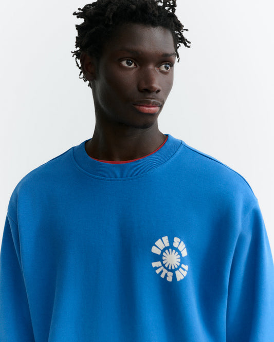Sudadera azul one sun Leon sostenible - 3