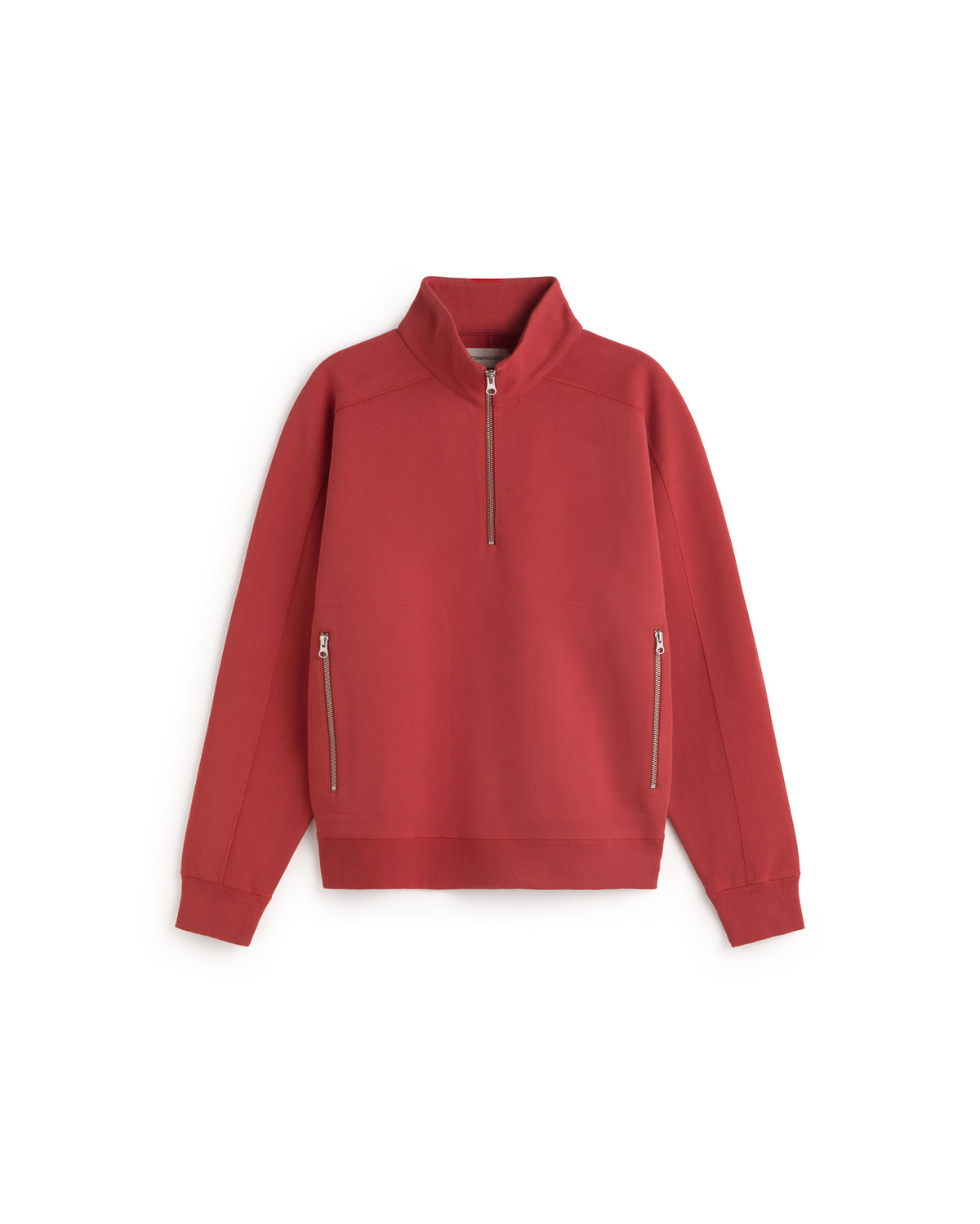 Sudadera roja one sun Pipo sostenible silueta - 1