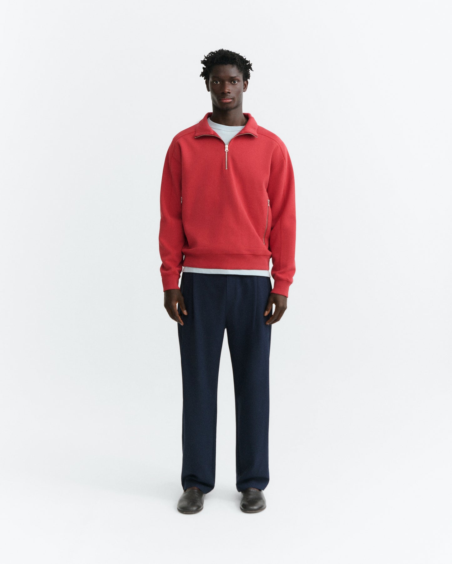 Sudadera roja one sun Pipo sostenible - 1