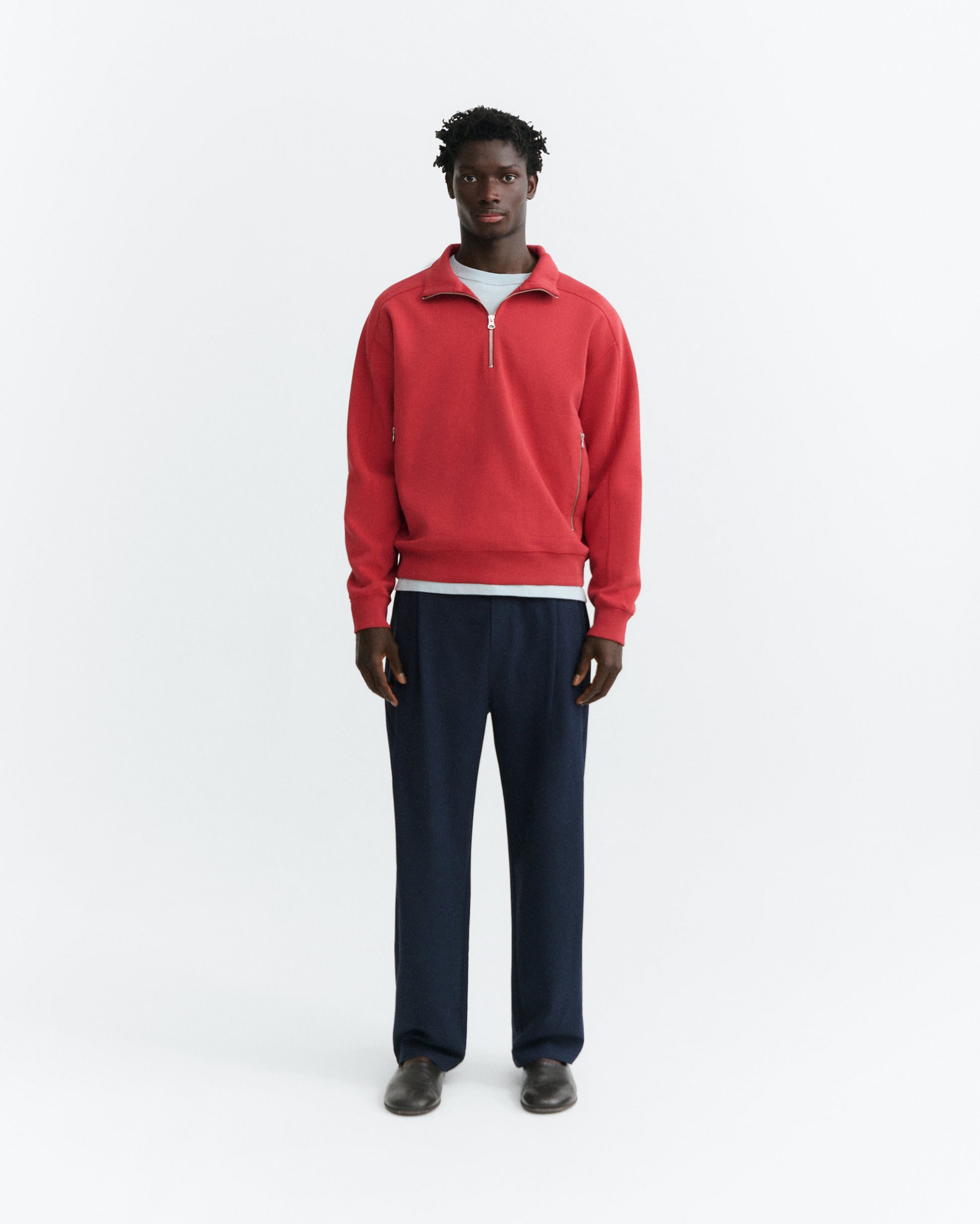 Sudadera roja one sun Pipo sostenible - 1