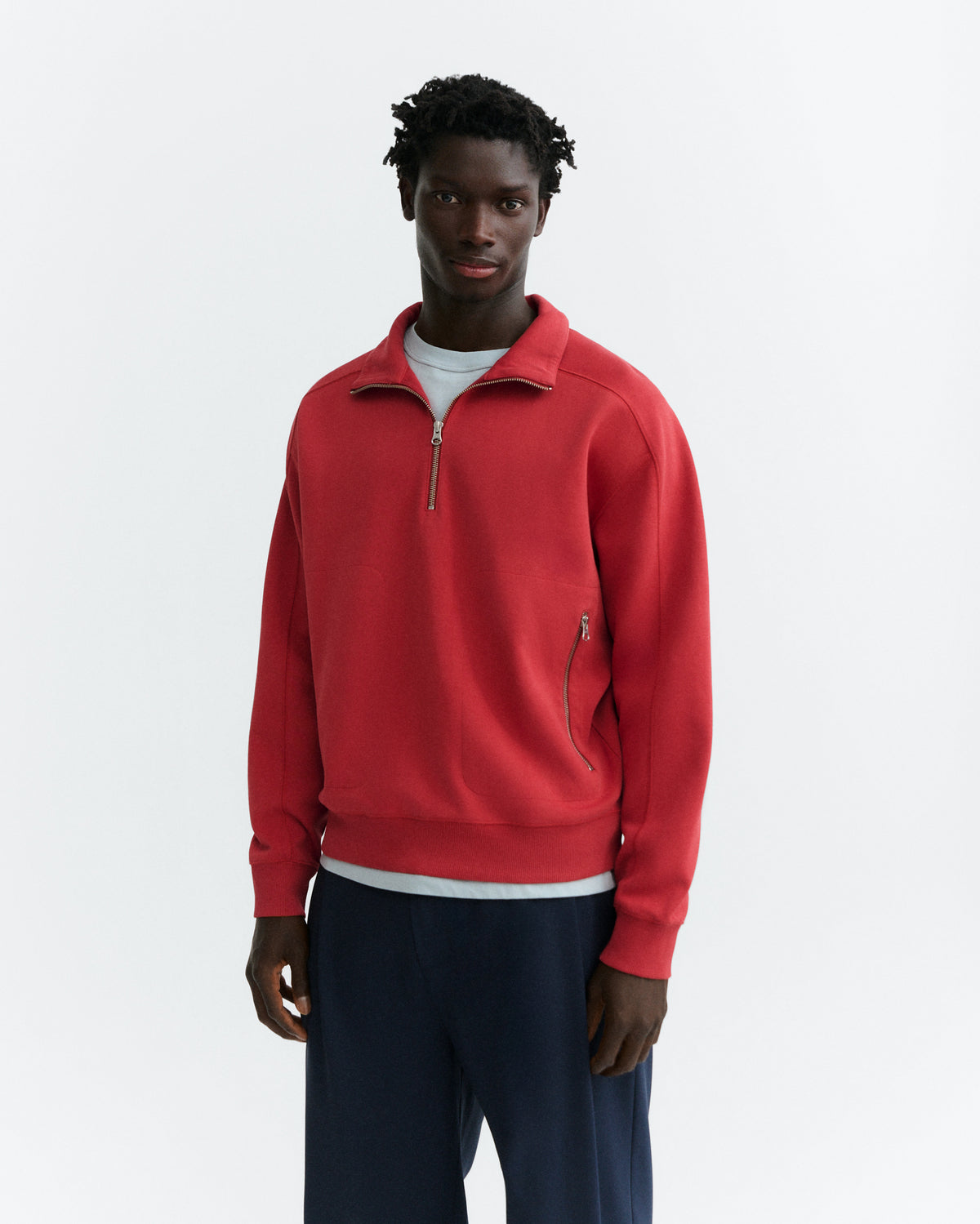 Sudadera roja one sun Pipo sostenible - 2