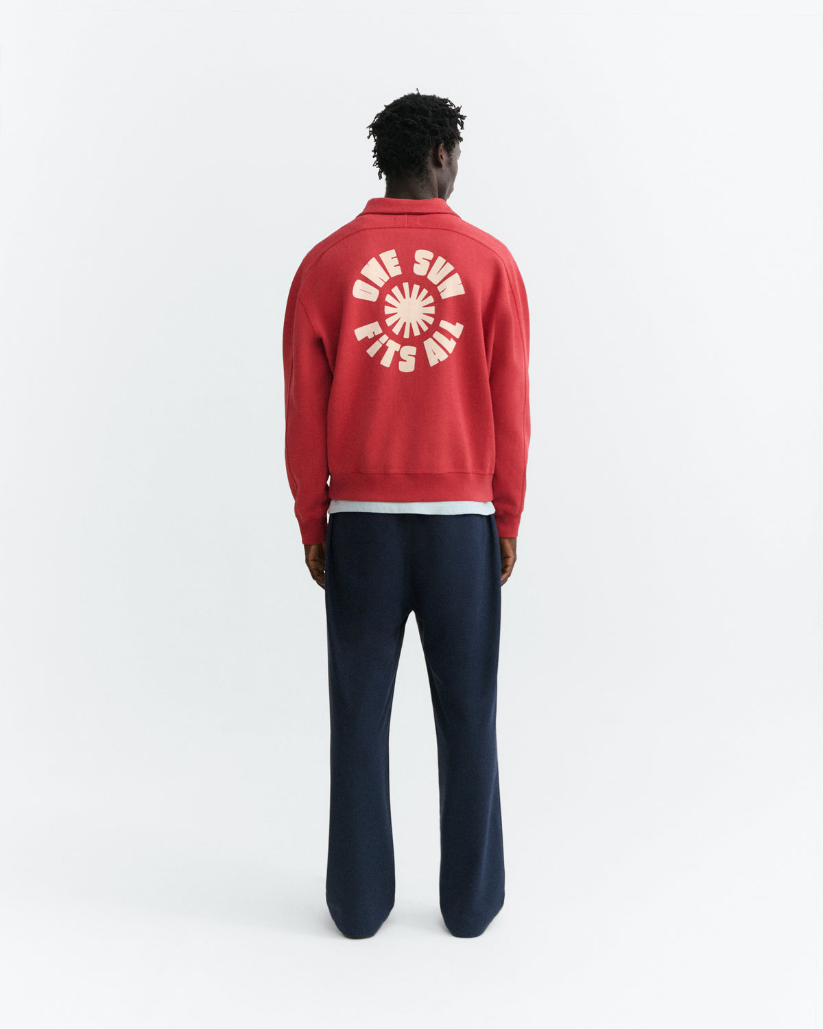 Sudadera roja one sun Pipo sostenible - 4