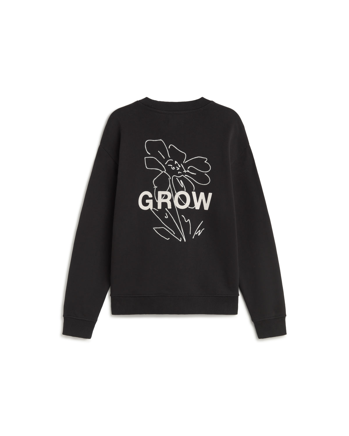 Sudadera bordada grow Leon sostenible silueta - 3
