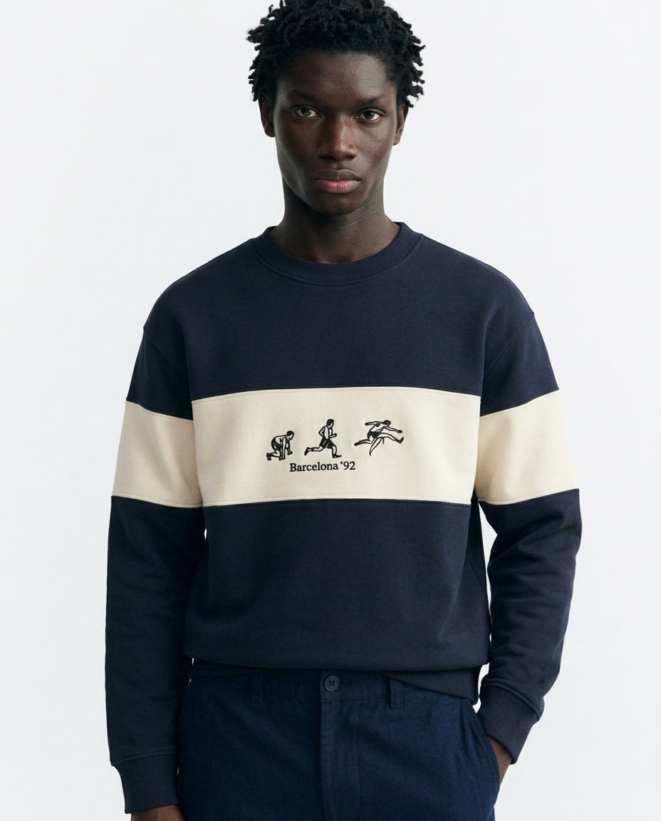 Sudadera bordada runner Leon sostenible - 2